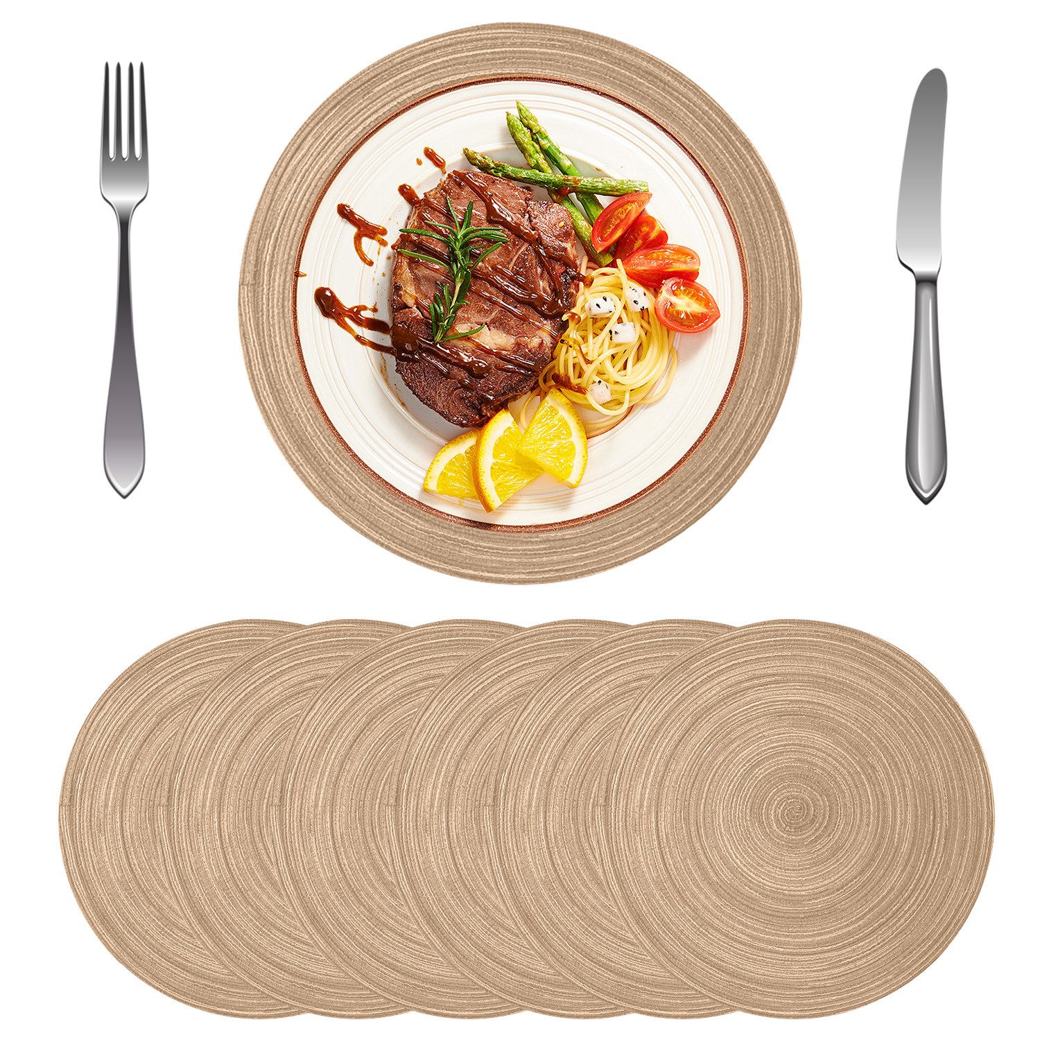 RWEUOQ Platzset Tischset Platz-Matten Platzdeckchen Tischsets günstig online kaufen