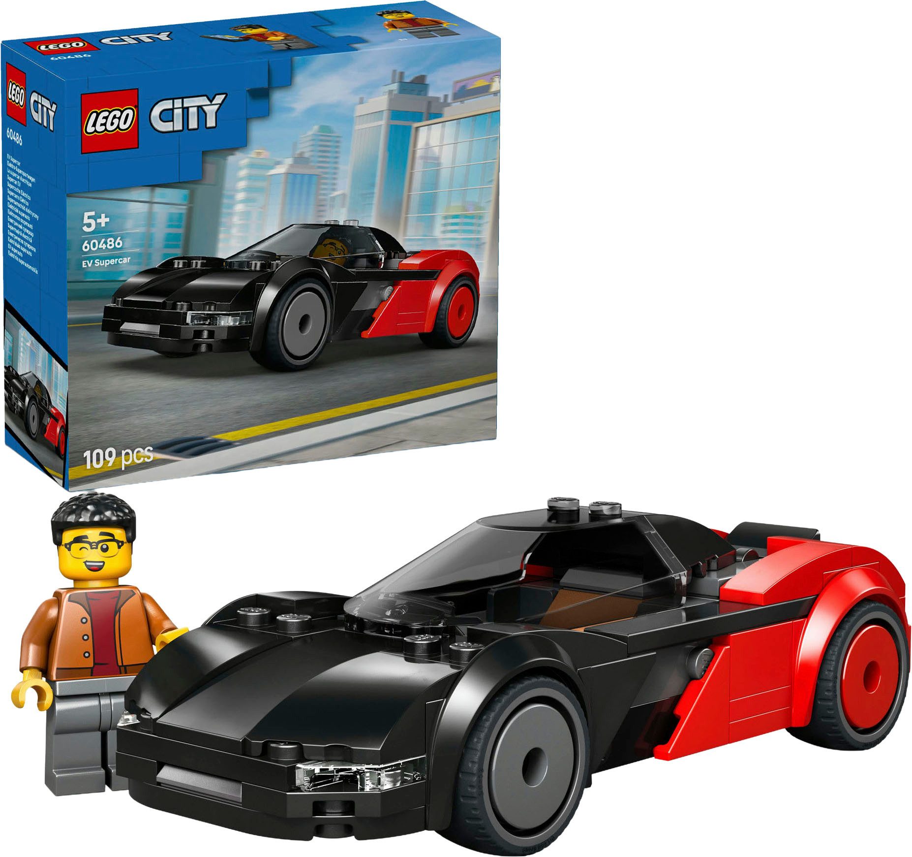 LEGO® Elektro-Supersportwagen (60486), LEGO City Konstruktionsspielsteine, günstig online kaufen