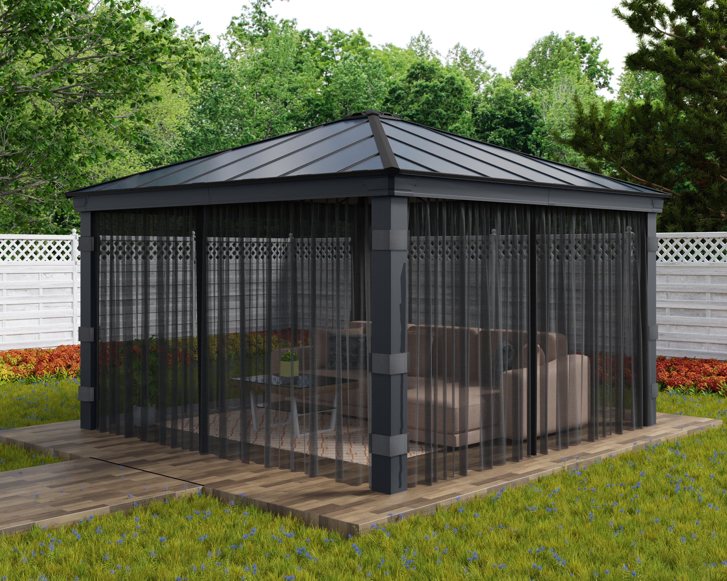 Palram - Canopia Pavillonseitenteil Dallas Garden günstig online kaufen