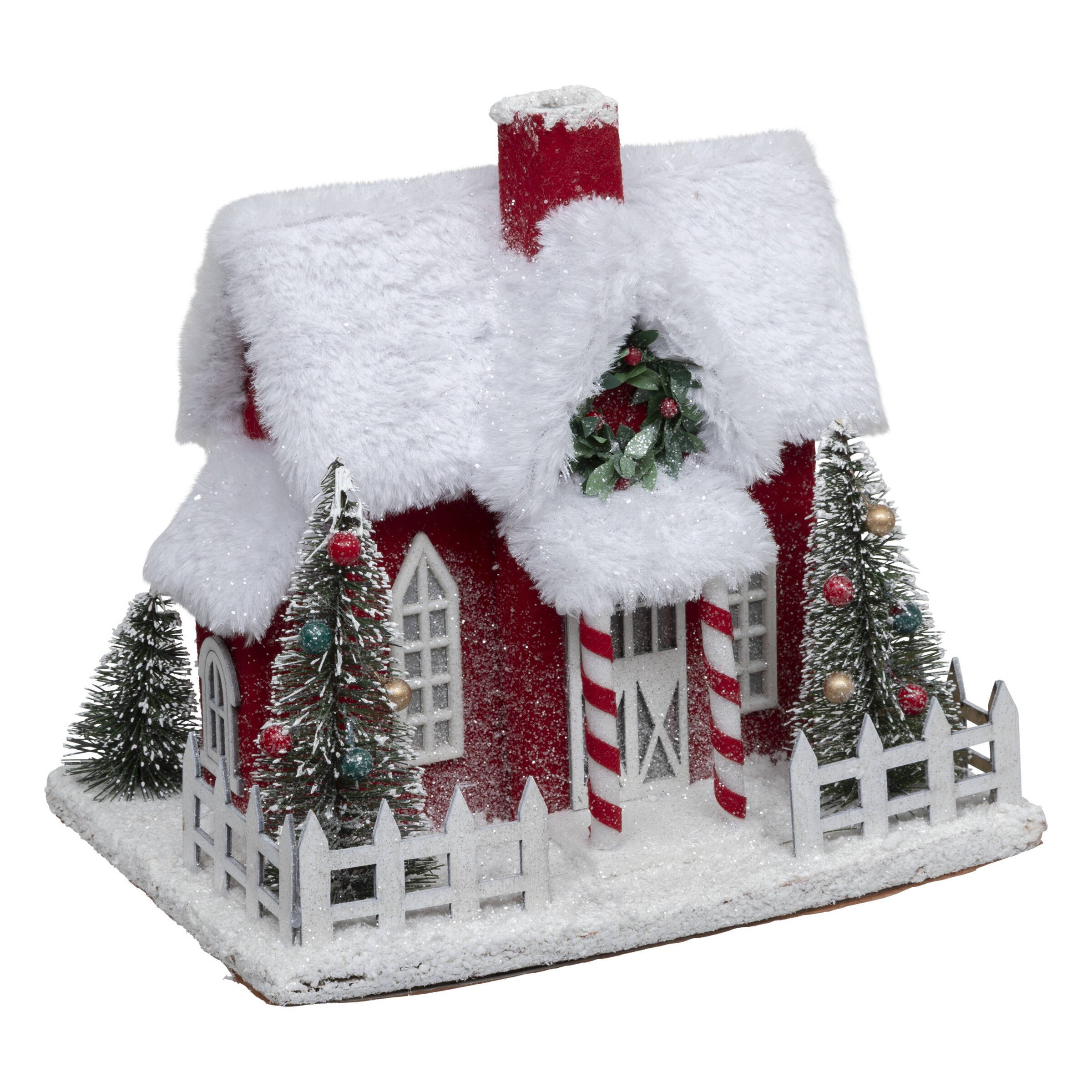 Atmosphera Créateur d'intérieur Weihnachtsfigur Weihnachtsmannhaus, 24 x 18,5 cm (Deko-Objekt, Deko-Objekt)