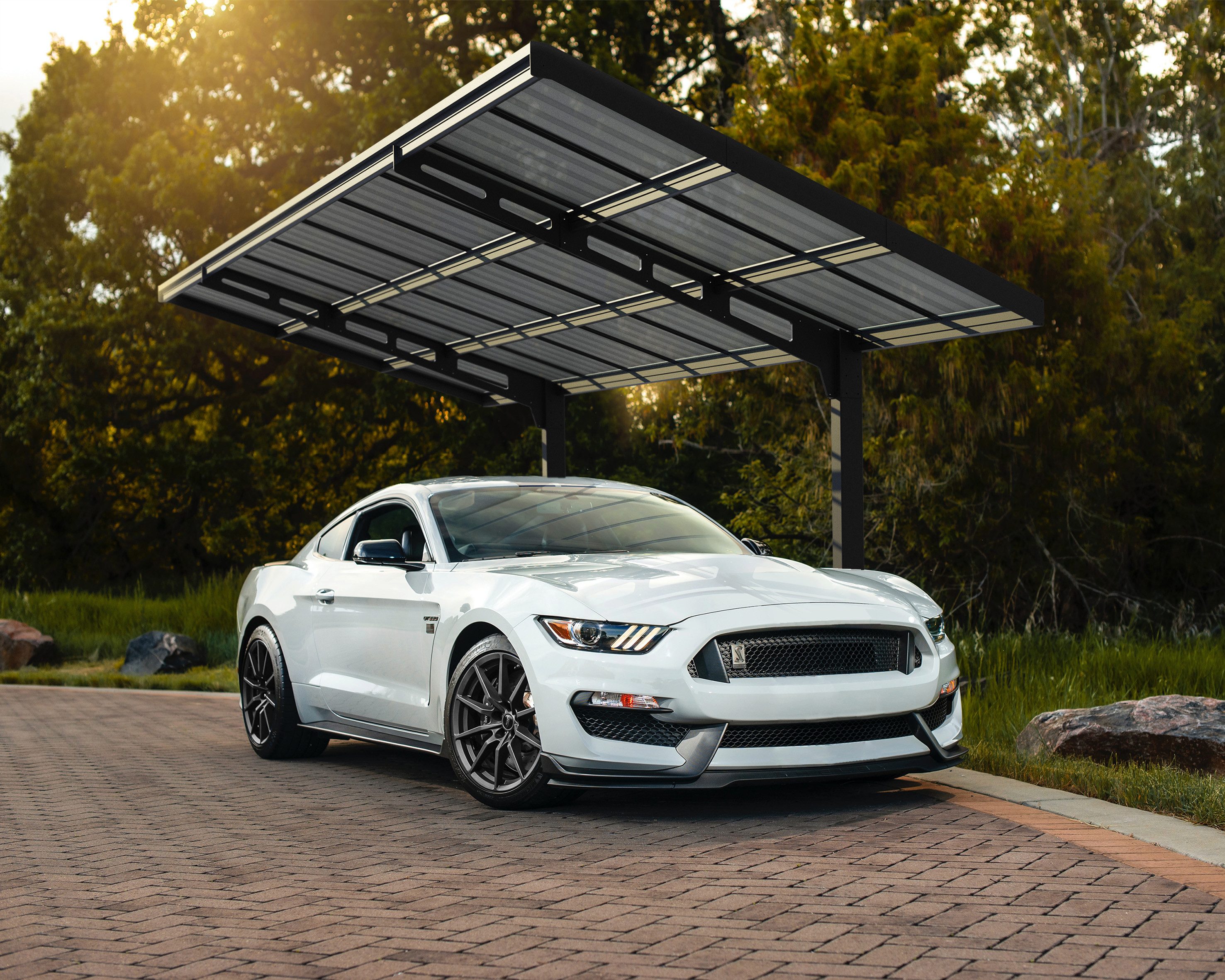 Palram - Canopia Einzelcarport Sydney, BxT: 286x587 cm, 200 cm Einfahrtshöhe, 100% UV-geschützt