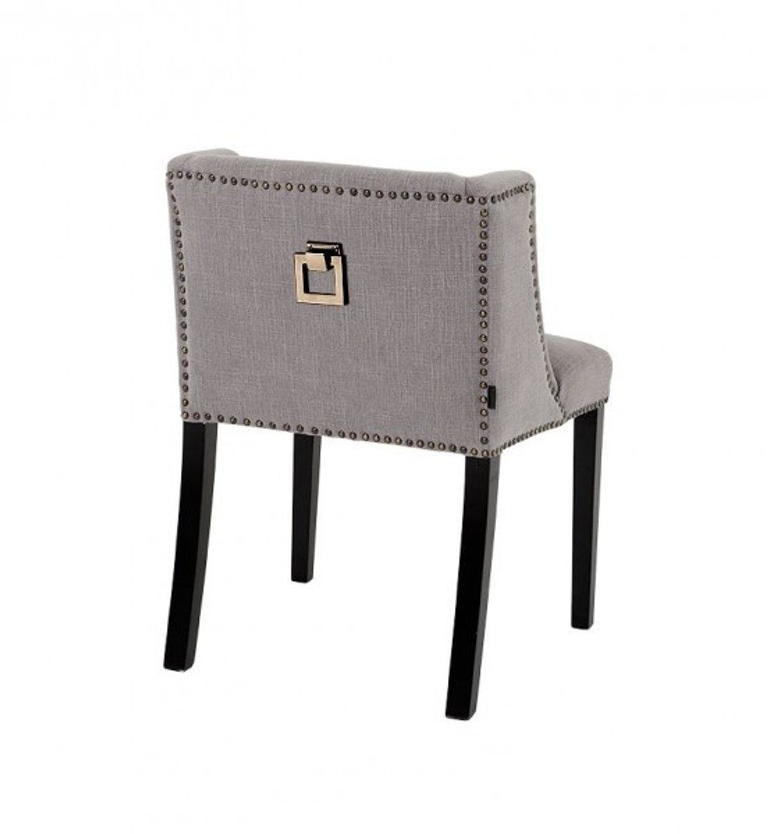 Luxus - Esszimmer Luxus Padrino Grau Stuhl Esszimmerstuhl Kollektion Casa