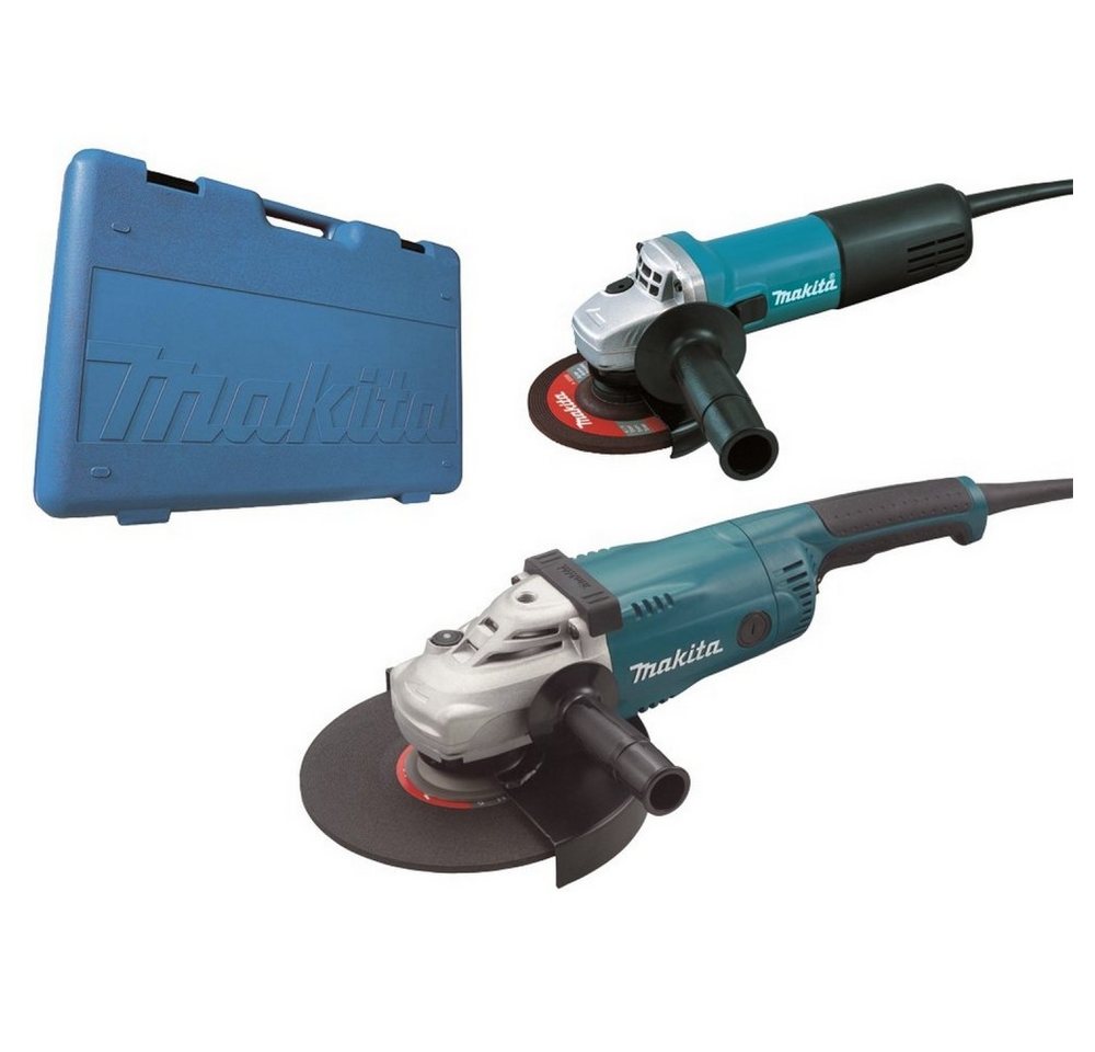 Thumbnail - Makita Elektrowerkzeug-Set DK0053G Set GA9020 & 9558HNR Winkelschleifer-Set inkl. Transportkoffer