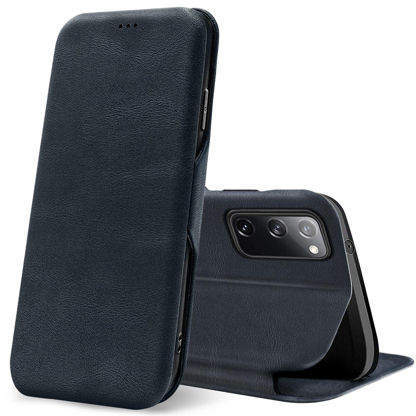 CoolGadget Handyhülle Premium Klapptasche Wallet Case für Samsung Galaxy S20 FE 6,5 Zoll, Handy Tasche mit Kartenfach Book Schutzhülle