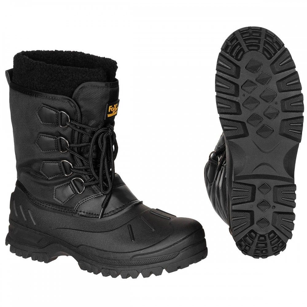 FoxOutdoor Kälteschutzstiefel, geschnürt, schwarz - 39 Winterboots wasserabweisend