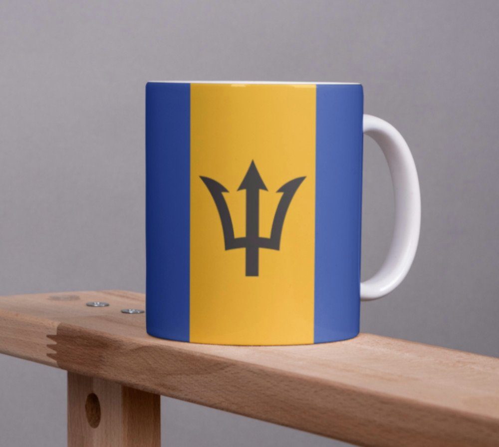 Büro Barbados National Flagge Pot Tinisu Becher Tasse Kaffee Tasse Cup Kaffeetasse
