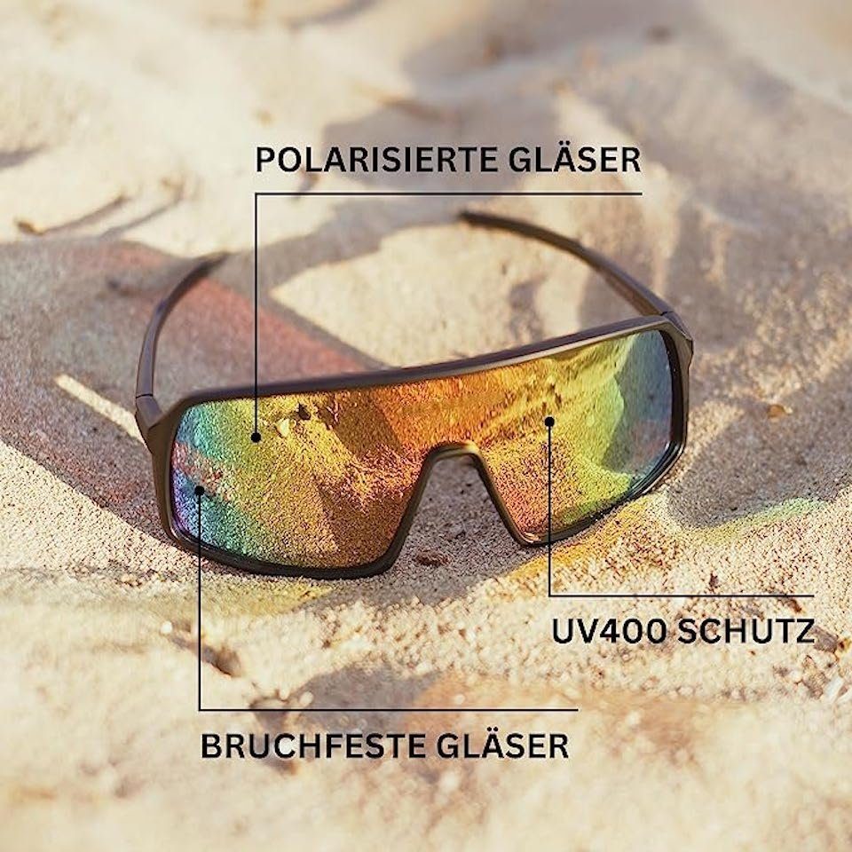 Herren Volleyball Sonnenbrille und Beach Damen Sport Beachvolleyball Sunset Sonnenbrille polarisiert Apparel