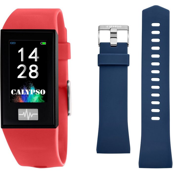 CALYPSO WATCHES Smartime K8500/4 Smartwatch Set 2-tlg. mit blauem Wechselband mit blauem Wechselband