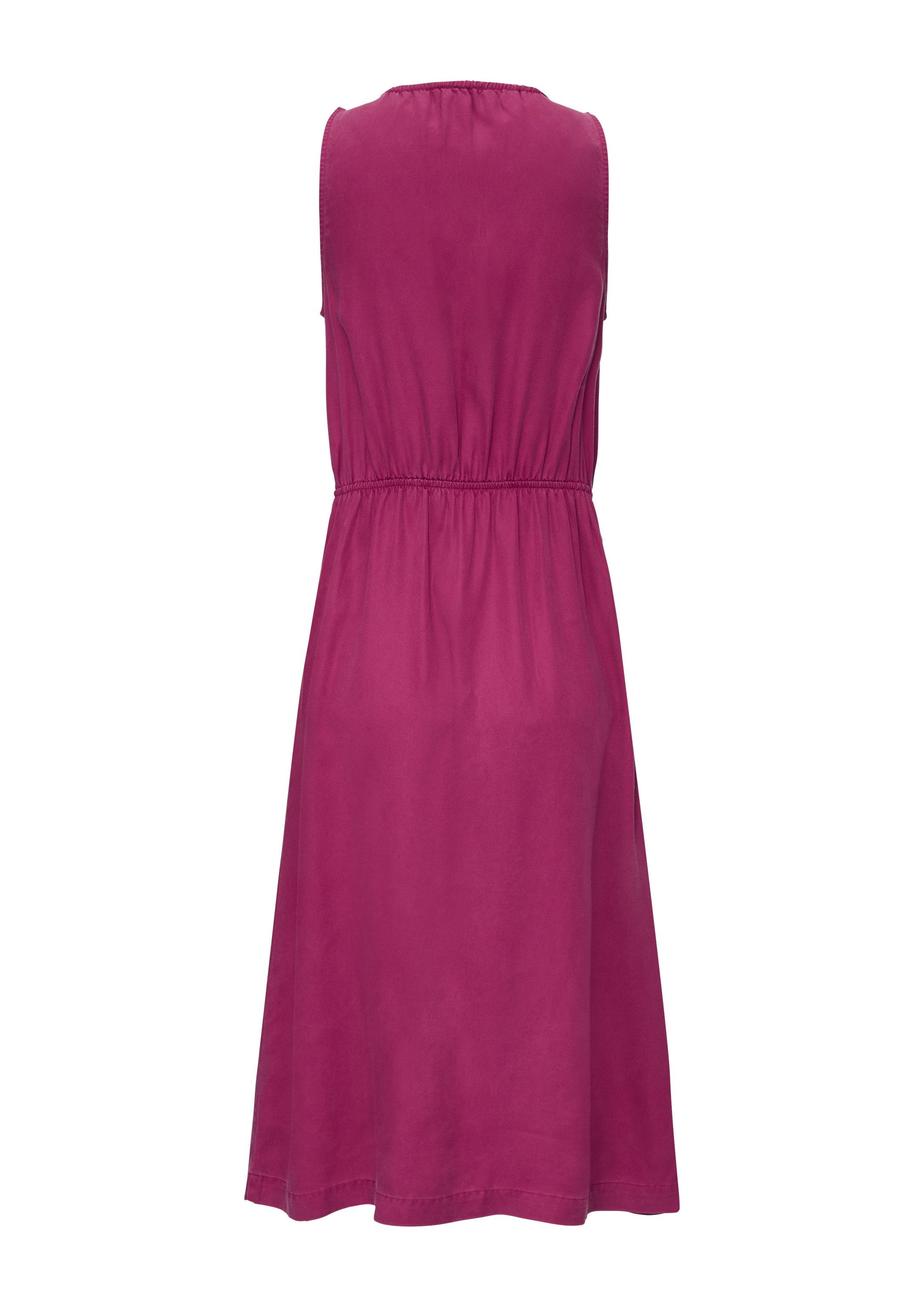 s.Oliver Midikleid Kleid Midi-Kleid aus Lyocell mit Gummizug
