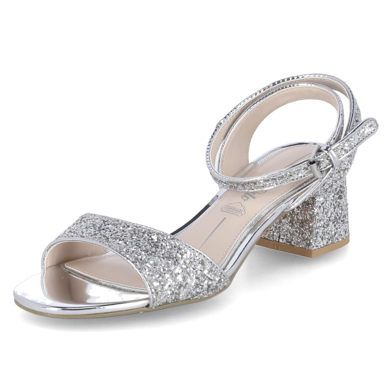 Buffalo Buffalo 1650004 Damen Synthetik silber Sandalette günstig online kaufen