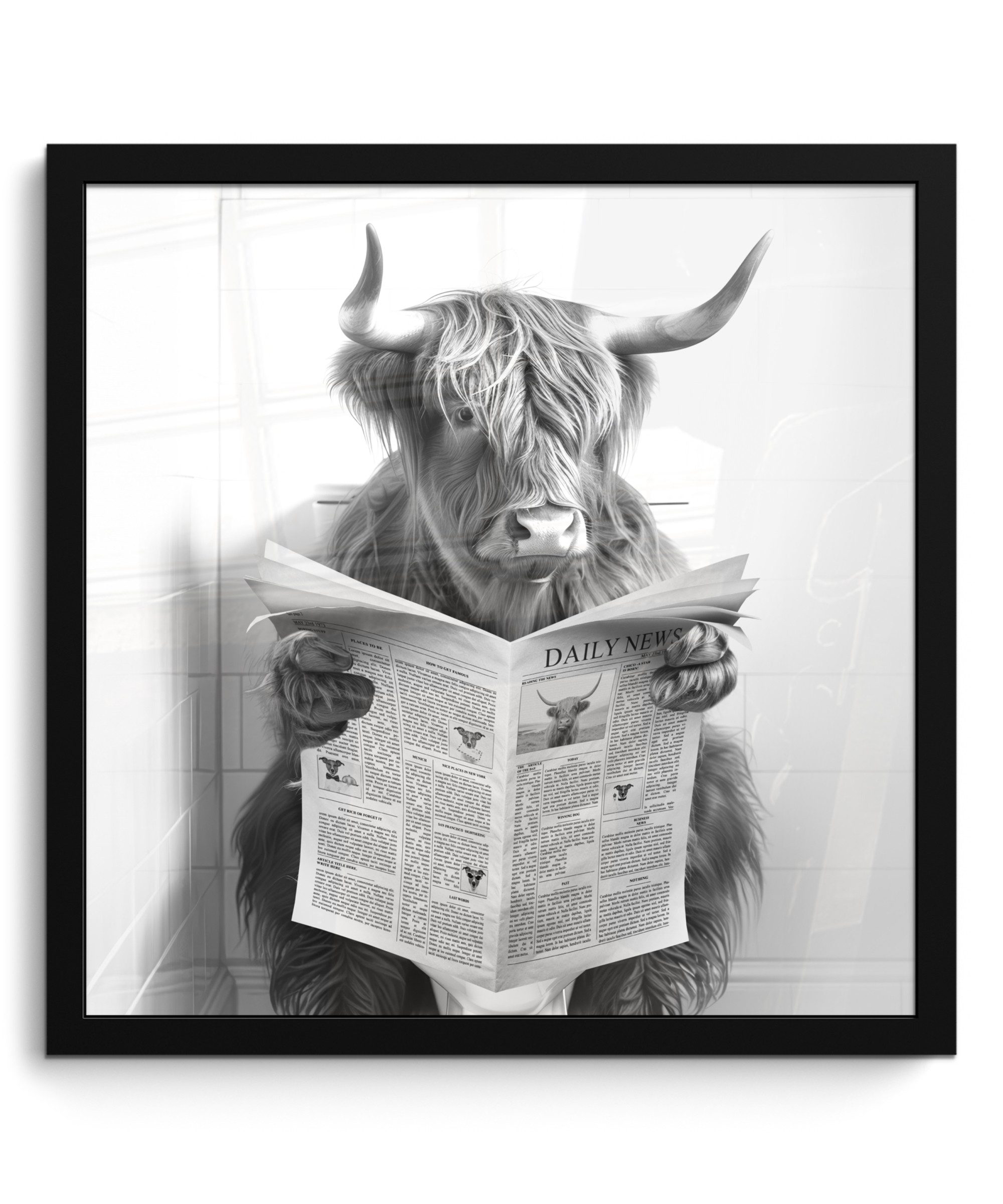 MuchoWow Poster Scottish Highlander - Tier günstig online kaufen