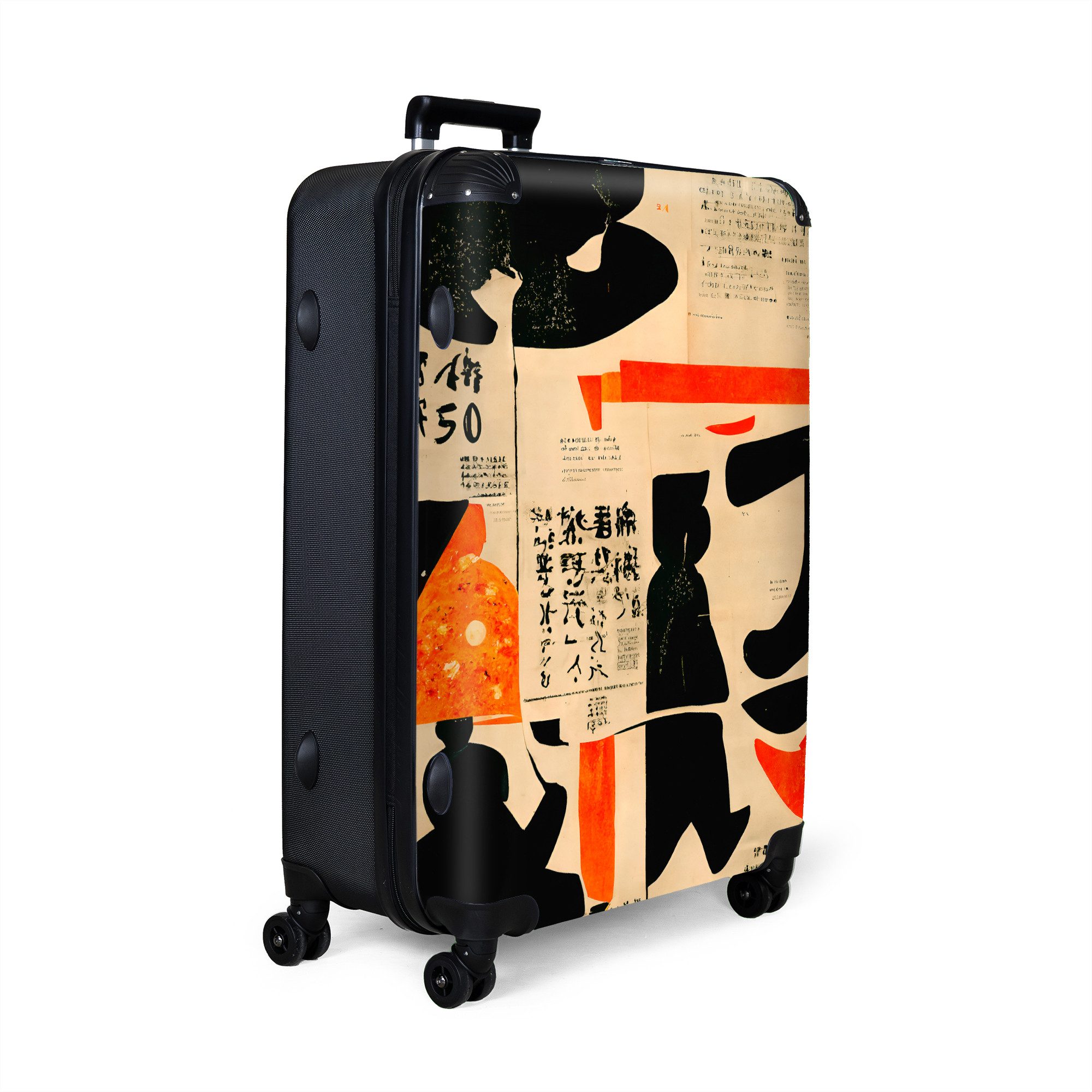 NoBoringSuitcases.com© Hartschalen-Trolley Vintage - Rot - günstig online kaufen
