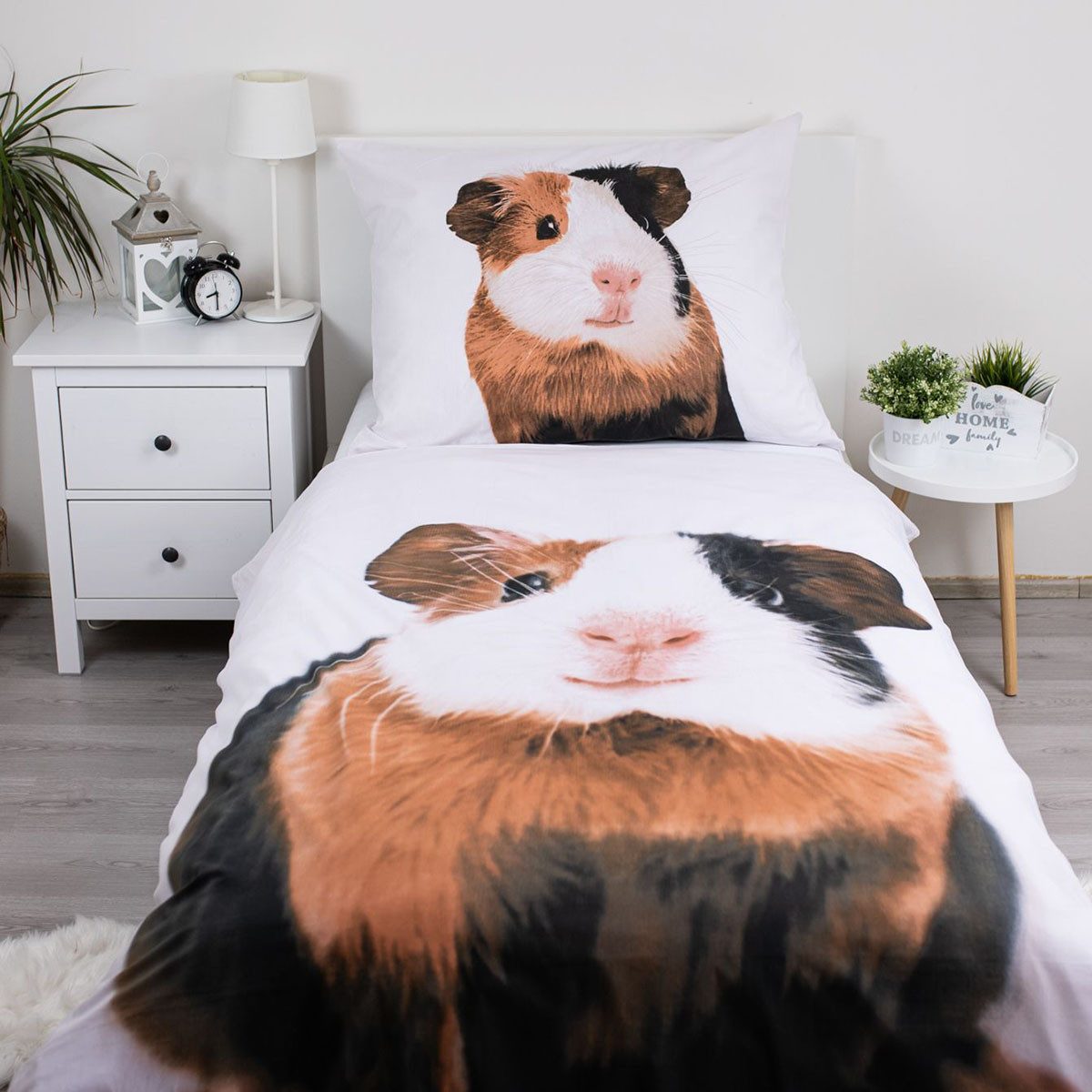 Jerry Fabrics Kinderbettwäsche Meerschweinchen Bettwäsche-Set 140 x 200 cm Baumwolle, Renforcé, 2 teilig