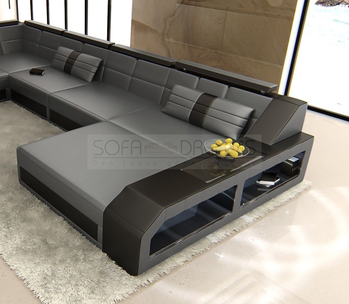 Sofa Dreams Wohnlandschaft Sofa Leder Ledercouch günstig online kaufen