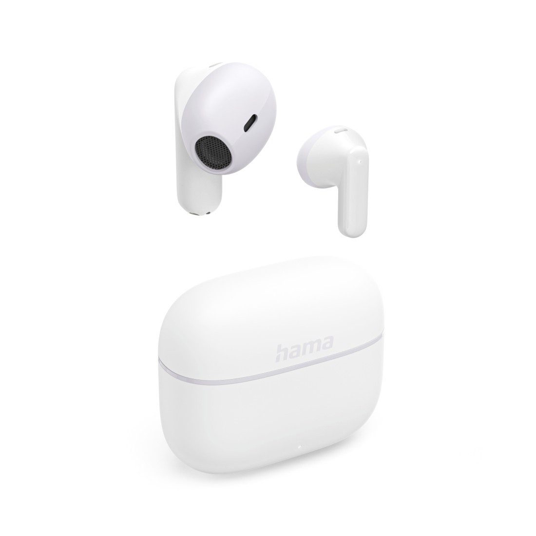 Hama Bluetooth Kopfhörer mit Mikrofon (True Wireless Headset, TWS Earbuds) In-Ear-Kopfhörer (Google Assistant, Siri)