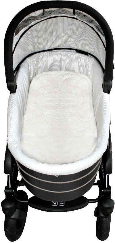 Babylammfell Lammfell-Einlage, Heitmann Felle, ideal für Soft-Tragtaschen, Kinderwagen, Buggy, Kinderbett, waschbar
