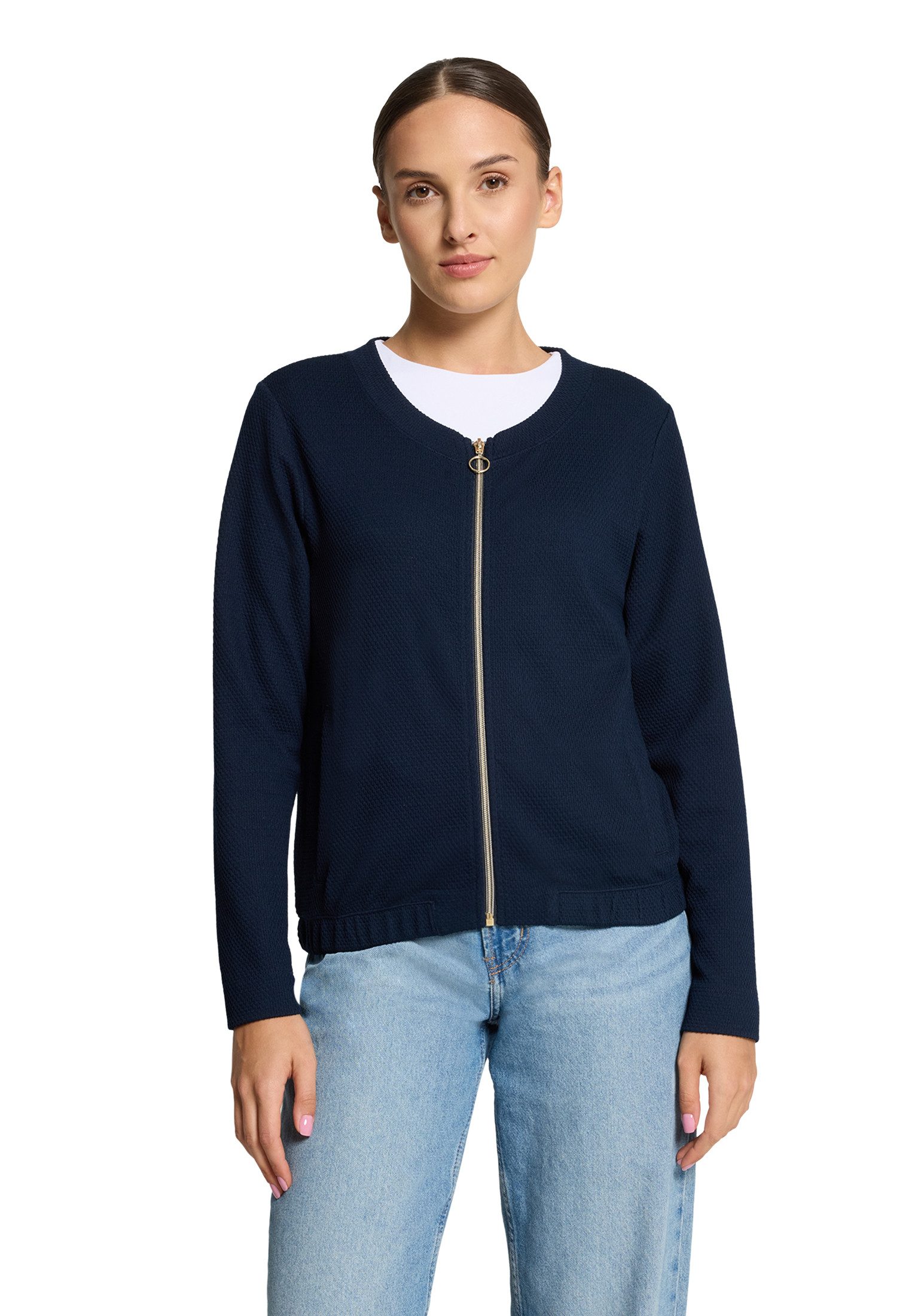 Sweatjacke Damen mit Struktur