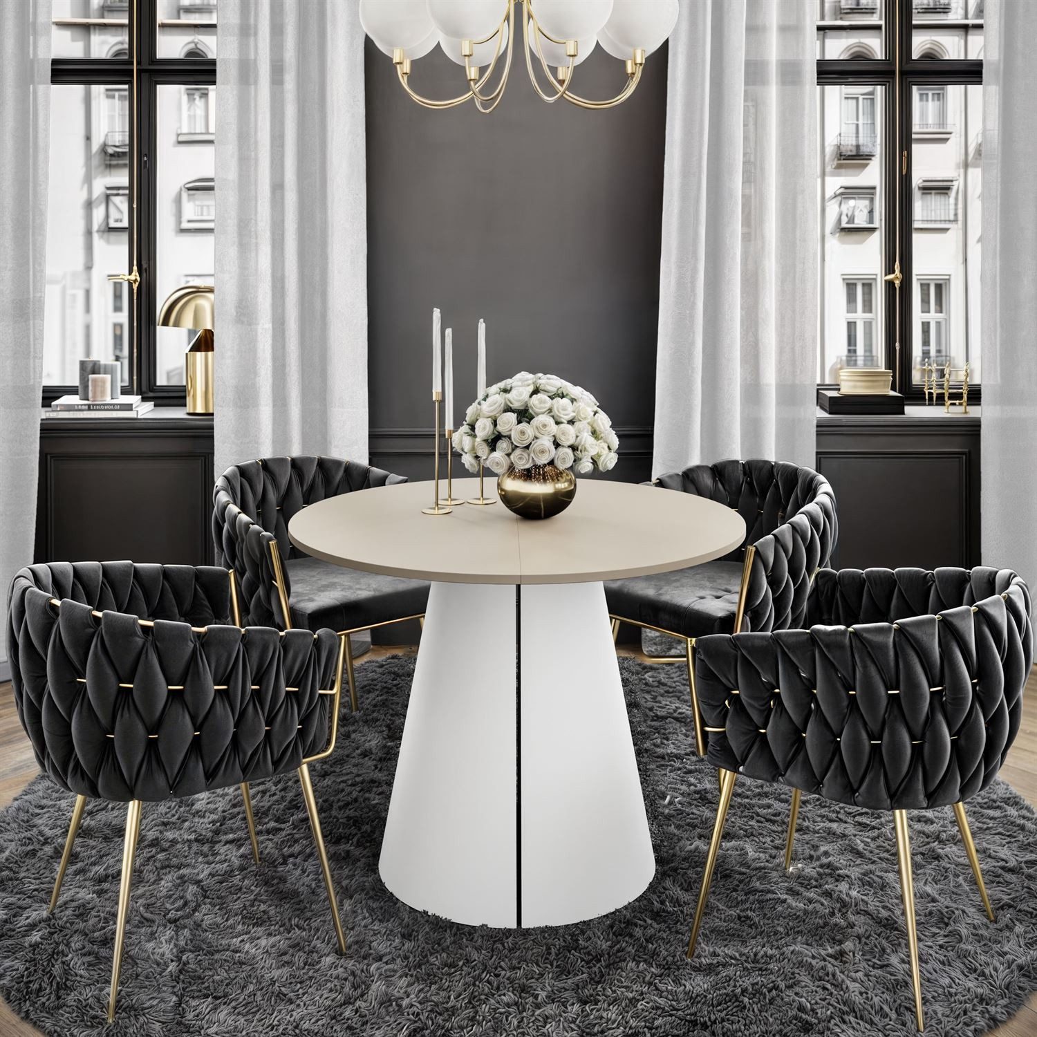 Lookway Esstisch LAVA Runder ausziehbarer Tisch günstig online kaufen