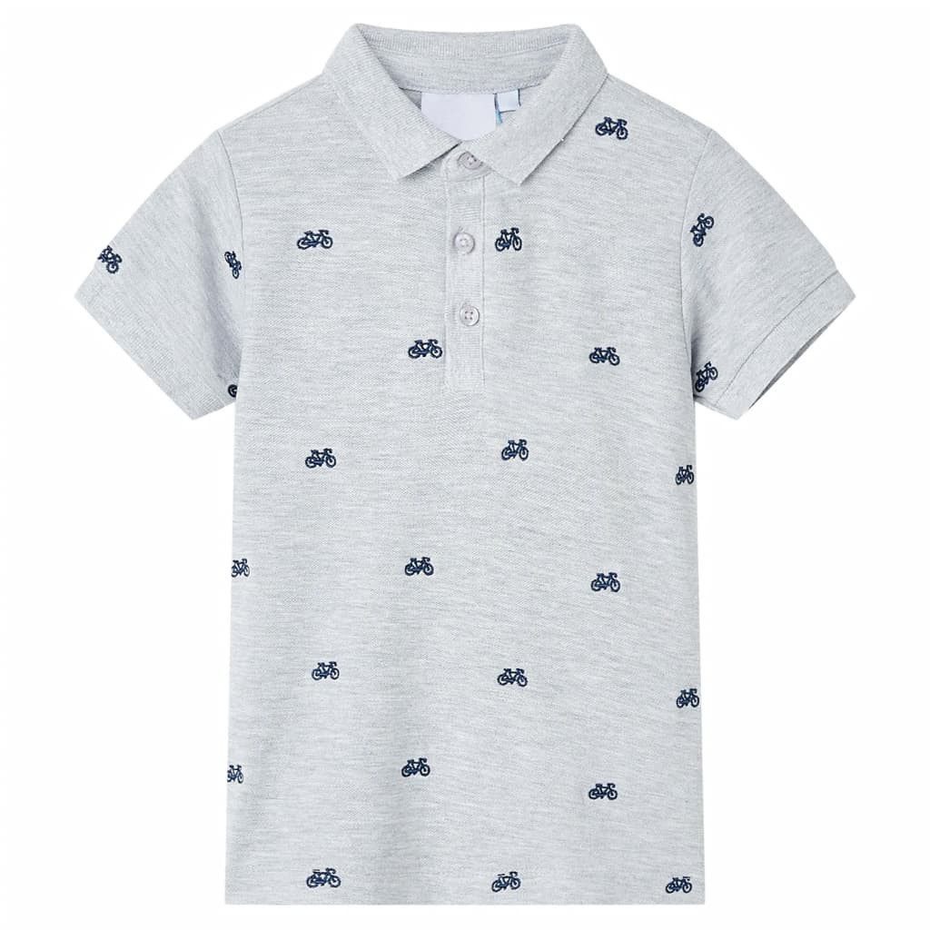Poloshirt Kinder-Poloshirt Grau Melange 104