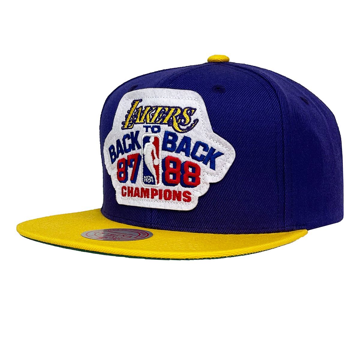 Mitchell & Ness Snapback Cap NBA 87/88 Back To Back Champs Los Angeles Lakers