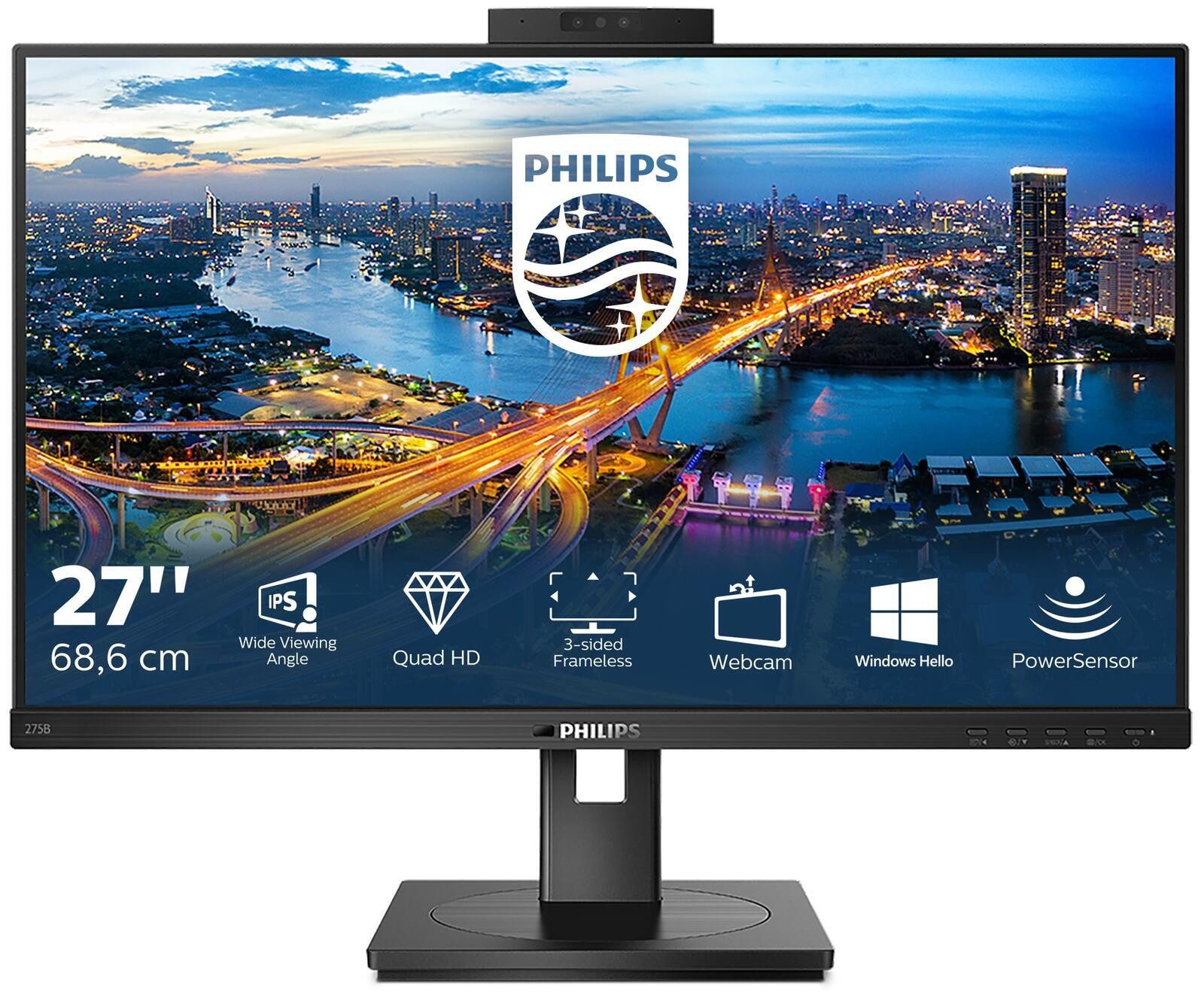 Philips Philips 275B1H LED-Monitor (2560 x 1440, 4 ms Reaktionszeit, IPS Panel)