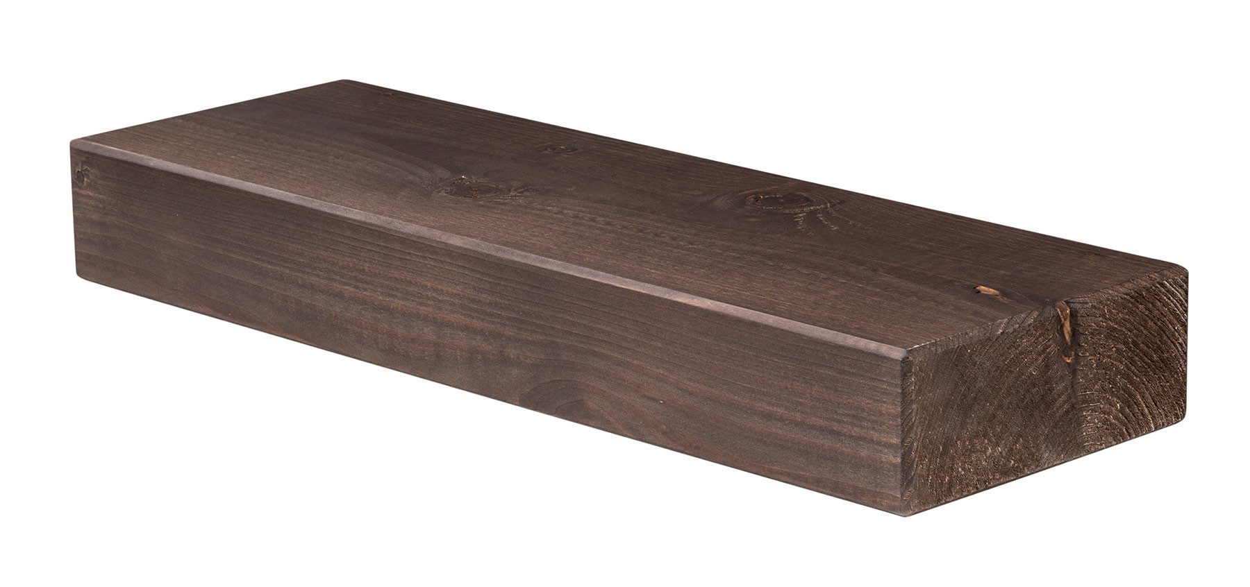 Levandeo® Wandregal, levandeo Wandregal Holz Massiv 60x20cm Nussbaum Farbig günstig online kaufen