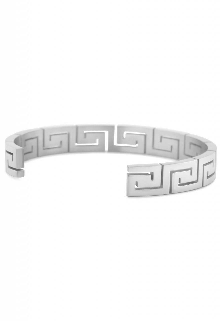 Akitsune Armreif Argius Mäander Armreif - Silber 55mm