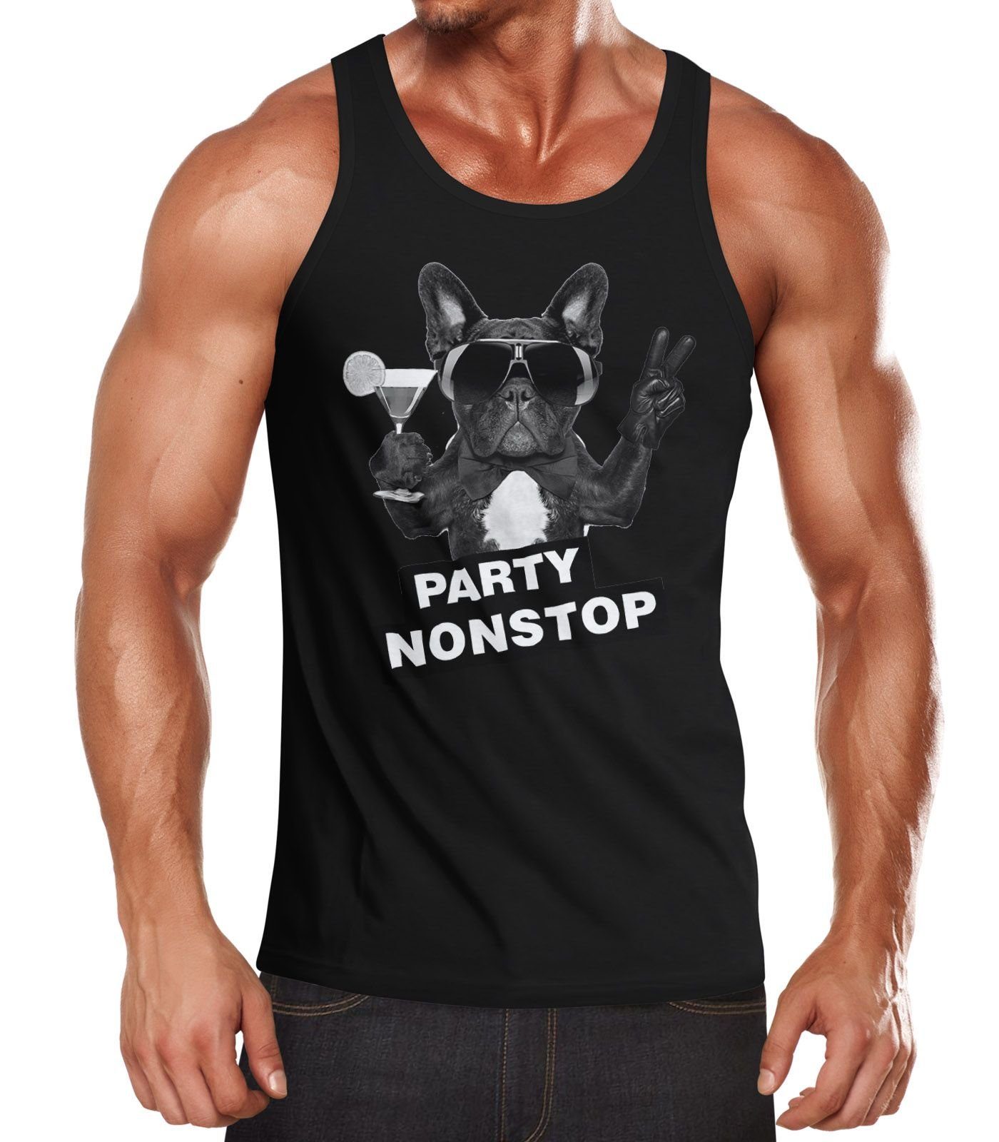 Neverless Tanktop Party Herren Tank-Top Nonstop günstig online kaufen