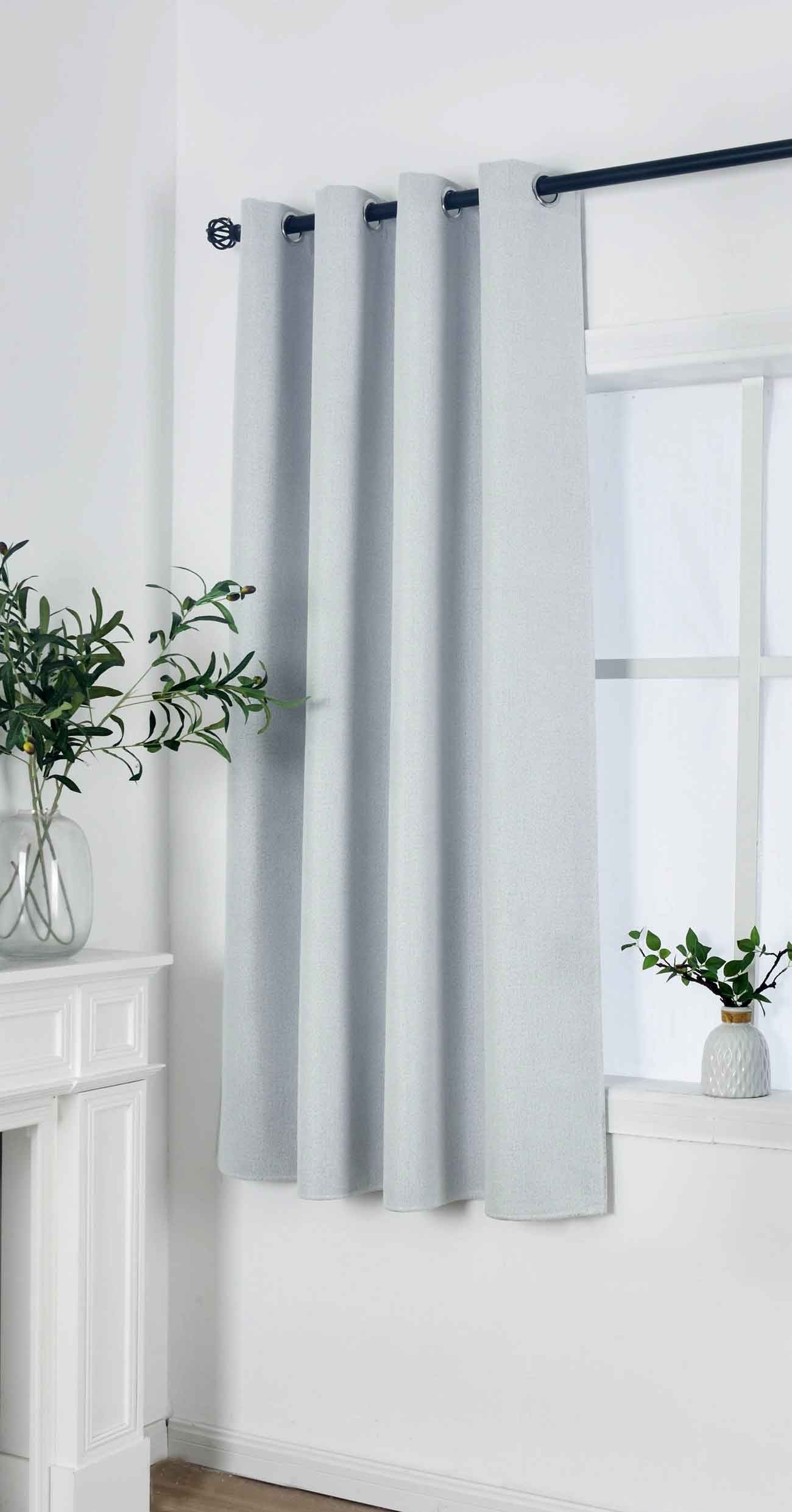 Gardinenbox Verdunkelungsvorhang (1 St), Ösen, verdunkelnd, Leinenbindung, günstig online kaufen