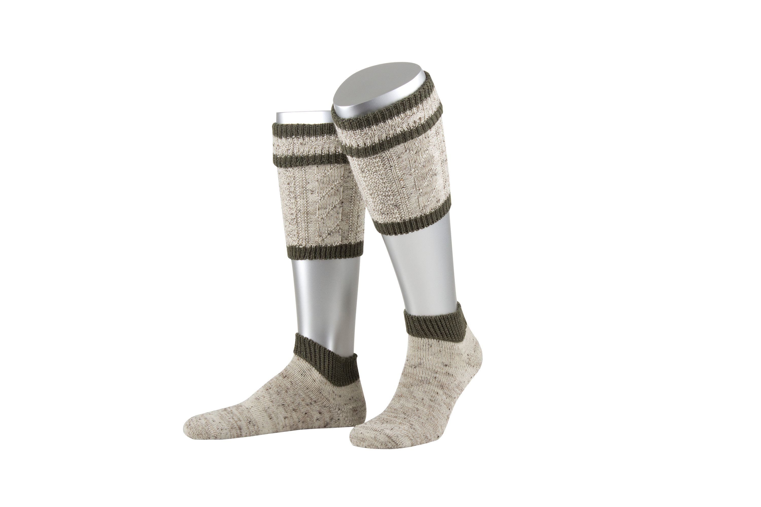 Lusana Традиційні шкарпетки L479T Loferl Loden Tweed 2-teilig