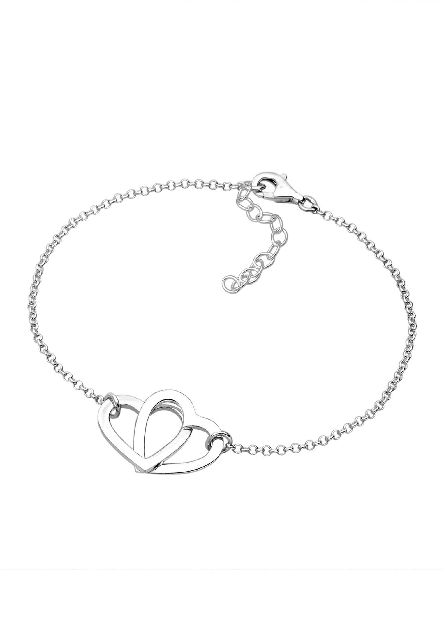 Elli Armband Herzen 925 Silber Symbol Klassisch Liebe