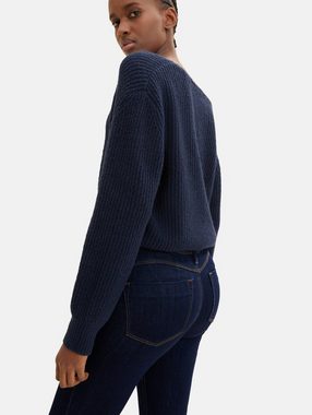 TOM TAILOR Denim 7/8-Jeans Jona (1-tlg) Fransen, Plain/ohne Details