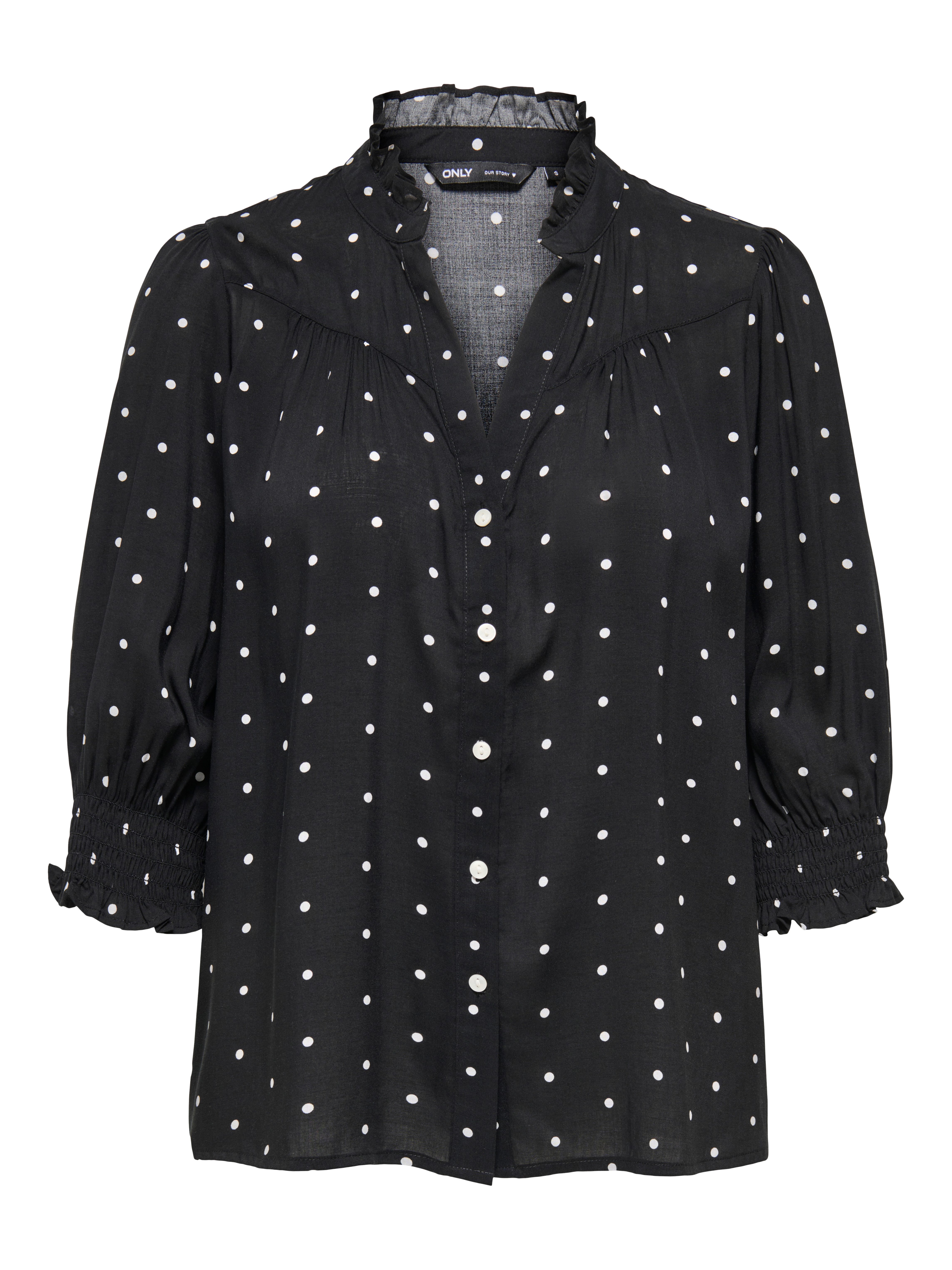 ONLY Kurzarmbluse ONLRAYA 3/4 SHIRT WVN NOOS Viskose, regular fit