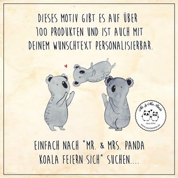 Mr. & Mrs. Panda Becher Koalas Feiern - Weiß - Geschenk, Kaffee Blechtasse, Geburtstagsfeier, Emaille, Ästhetisch & langlebig