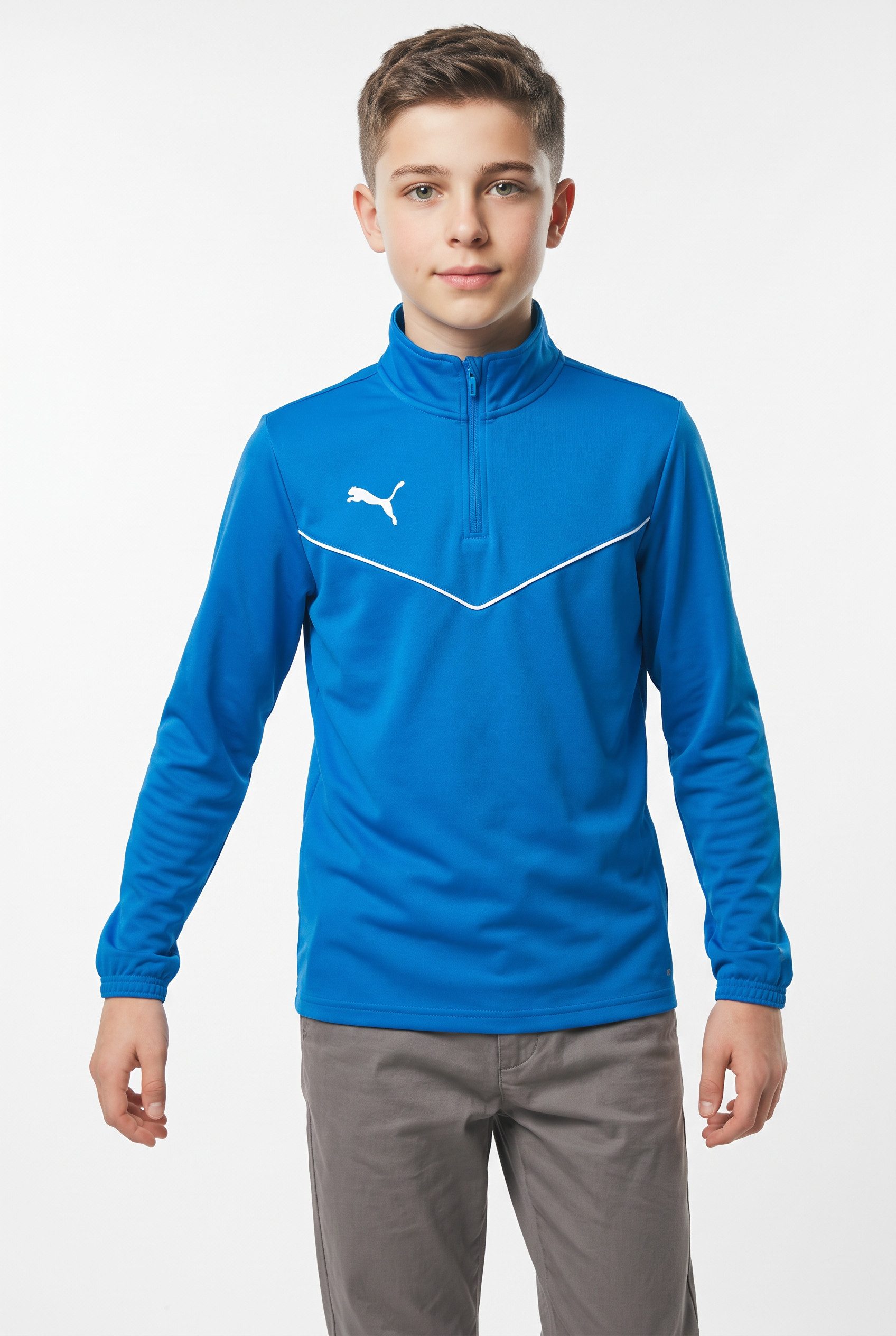 PUMA Langarmshirt TEAMRISE 14 ZIP TOP JR normale Schnittform, Langarm, mit Reißverschluss – Bild 2 von 5