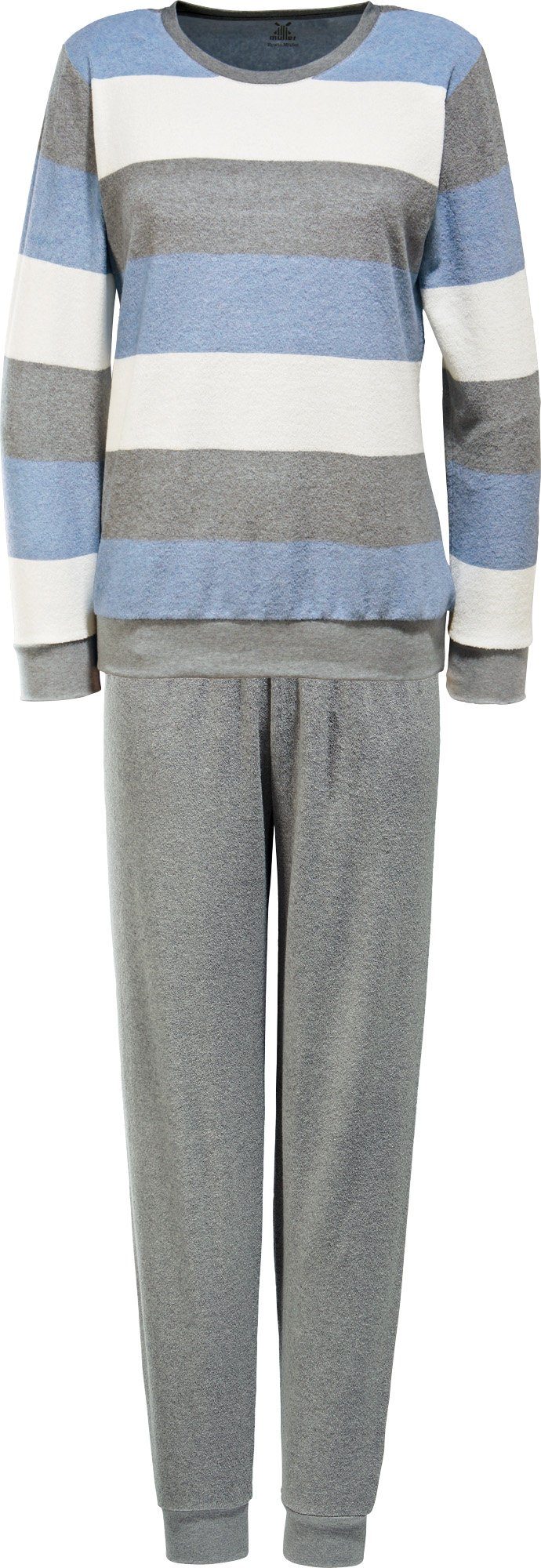 Pyjama Fille Long Manches Longues Erwin Müller - Maille Jersey Coton - Motif Rayures Et Licorne - Neuf Avec étiquettes