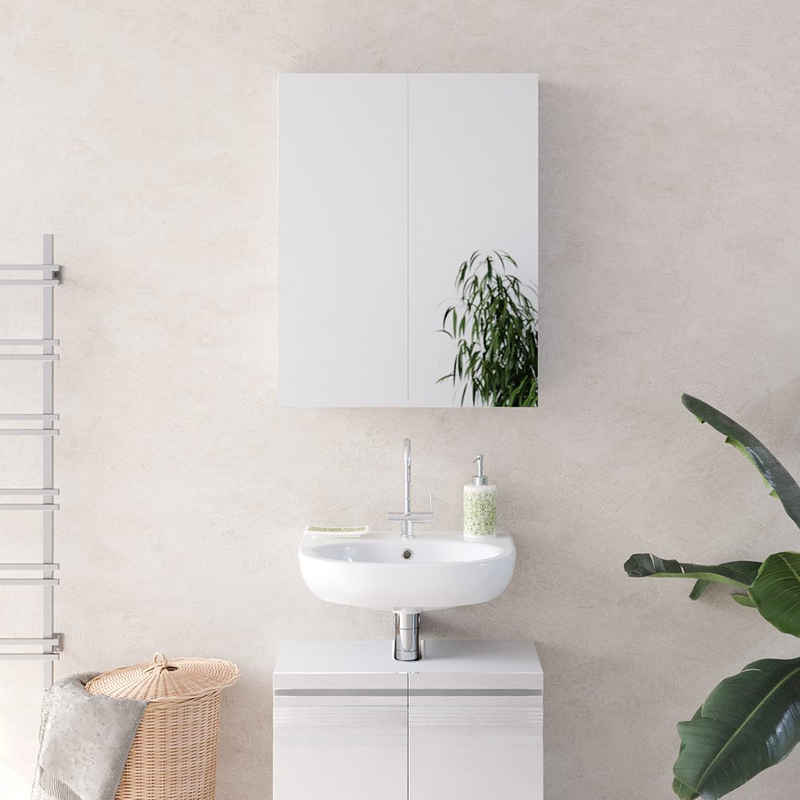 Vicco Badezimmerspiegelschrank »Spiegelschrank FREDDY Weiß Spiegel Badspiegel Wandspiegel Badezimmer«