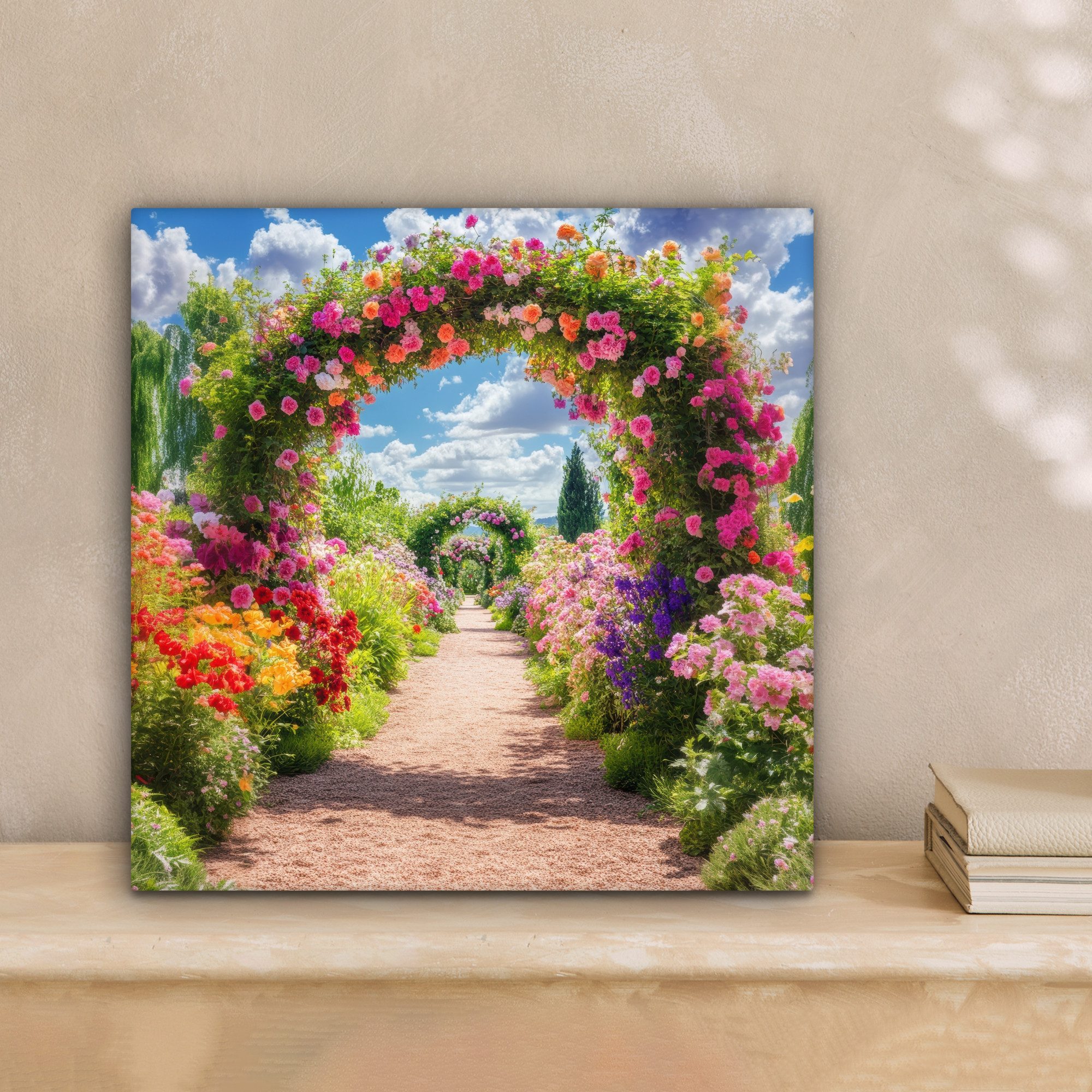 OneMillionCanvasses® Leinwandbild Fensterblick - Fenster - günstig online kaufen