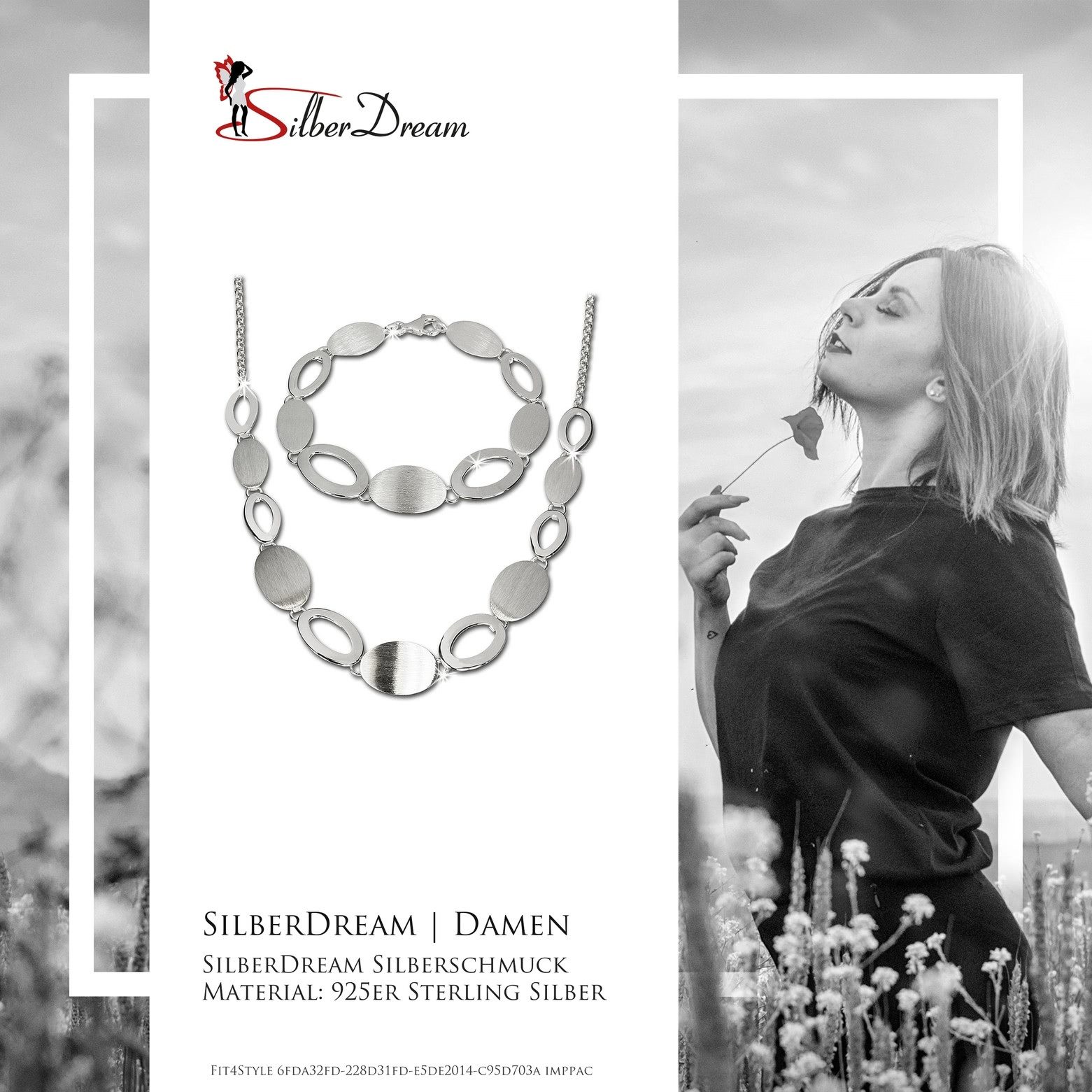 SilberDream Schmuckset SilberDream Collier & Armband matt Grazie (2-tlg., S günstig online kaufen