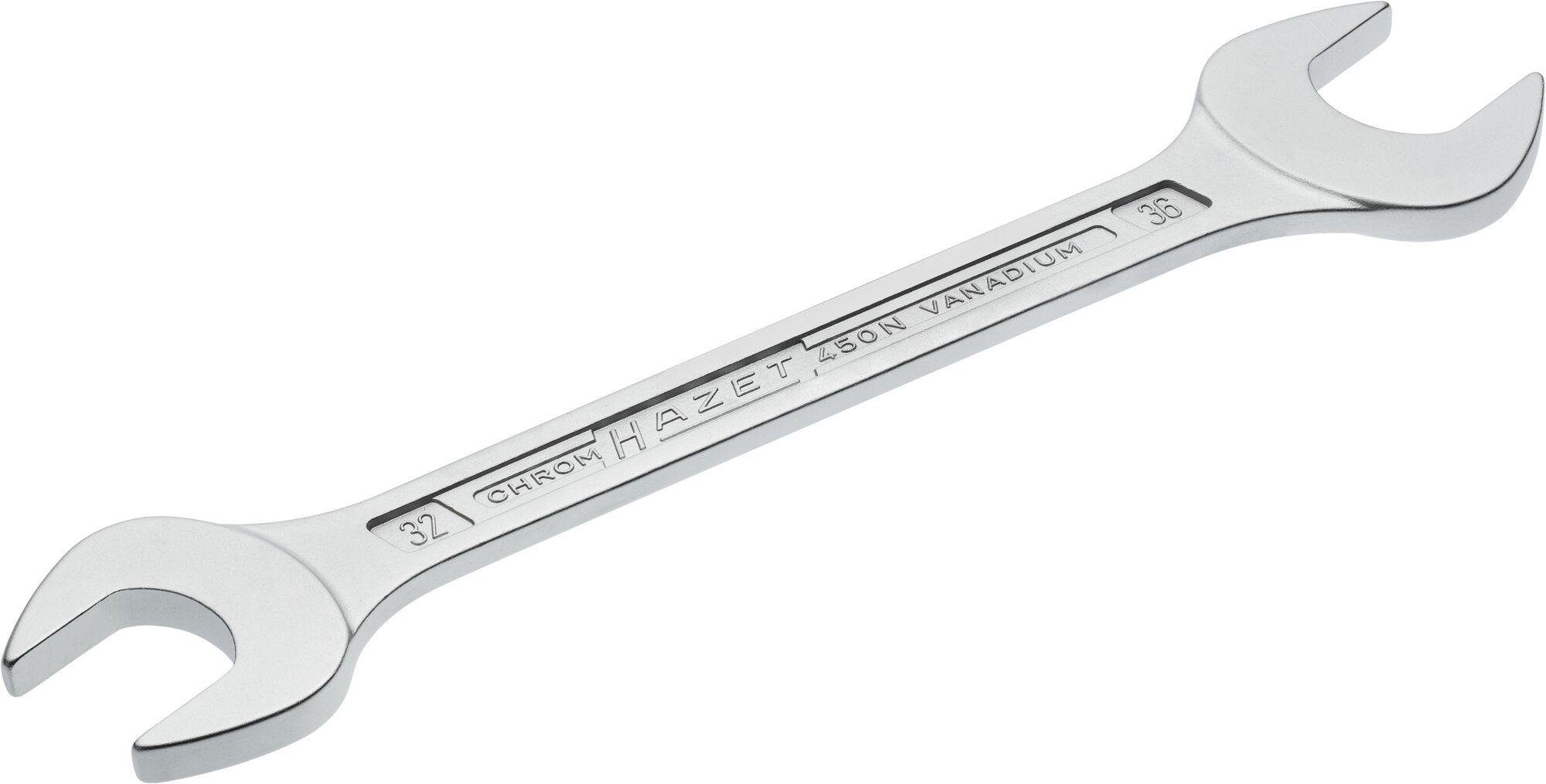 HAZET Maulschlüssel Doppel-Maulschlüssel 450N-32X36 ∙ Außen Sechskant Profil ∙ 32 x 36 mm