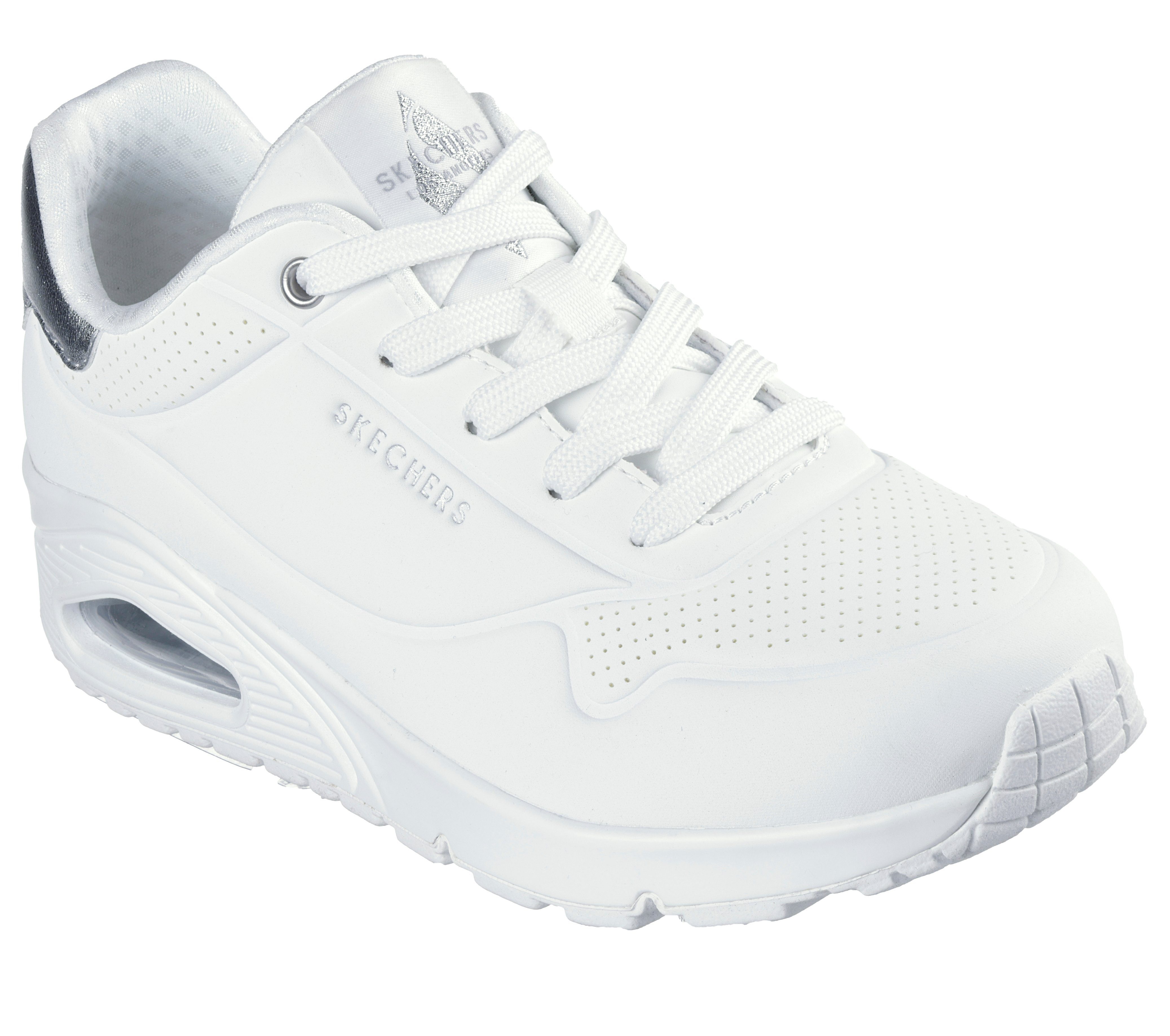 Skechers UNO GOLDEN AIR Sneaker Freizeitschuh, Halbschuh, Schnürschuh mit Metallic-Einsatz