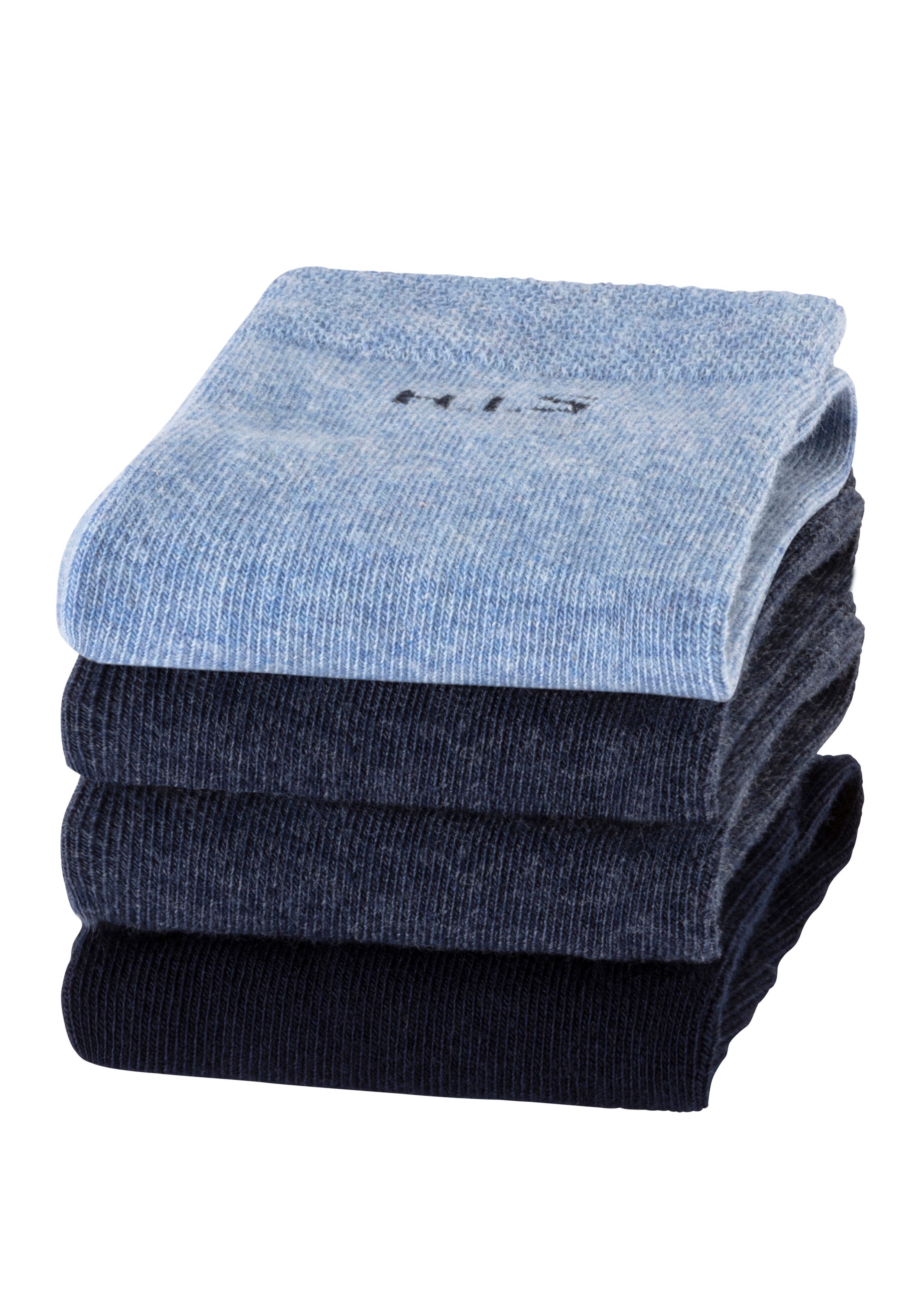 H.I.S Socken (Packung, 4-Paar) ohne einschneidendes Bündchen