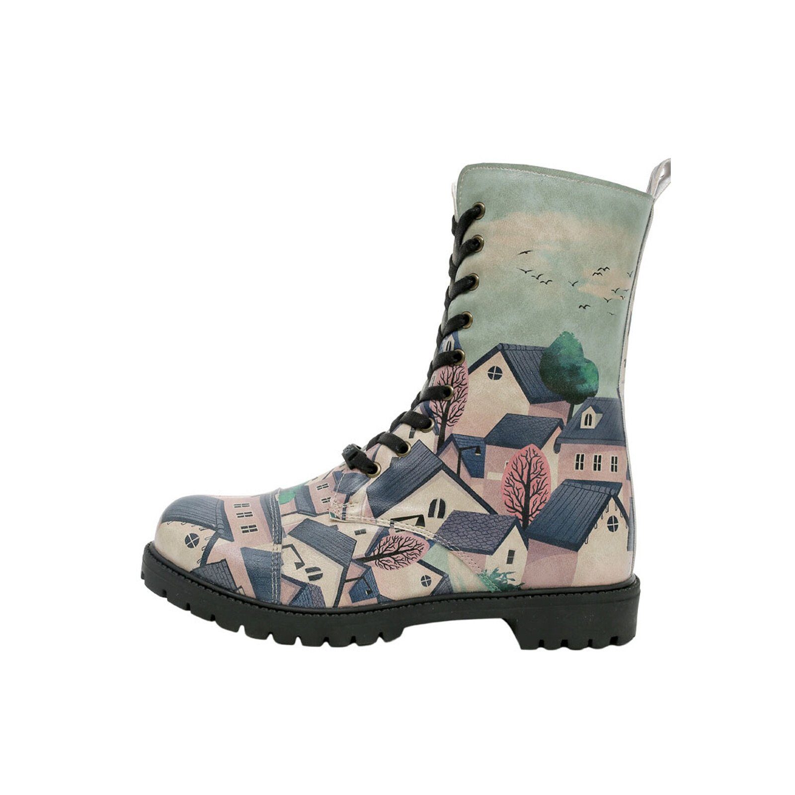 Zipsy High-Top Boots Buildings Damen Stiefeletten Schnürboots