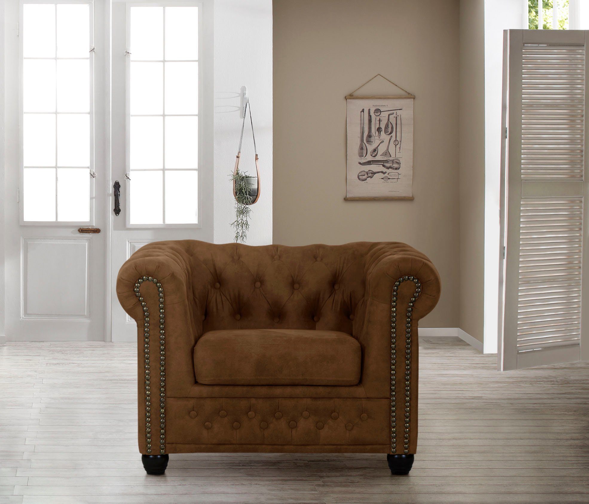 Home affaire Chesterfield-Sessel Rysum, passend zur Serie "Rysum" B/T/H: 94/86/72 cm