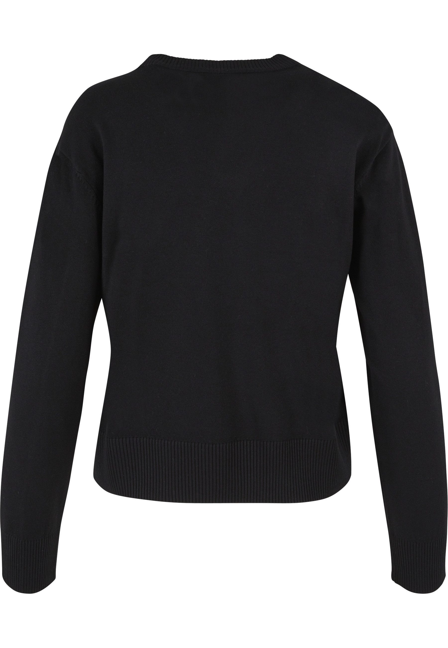 URBAN CLASSICS Sweatshirt Urban Classics Damen Ladies Knitted Roundneck Sweater (1-tlg)