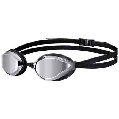 Arena Schwimmbrille arena Python Mirror silver-black, (1-St), Anti-Fog Beschichtung und UV-Schutz