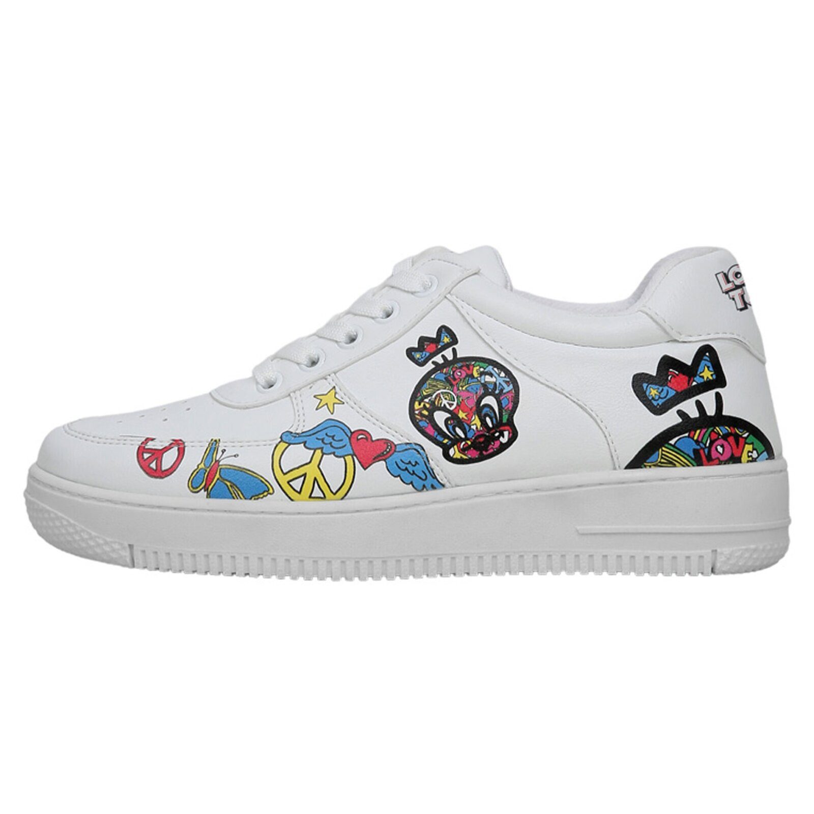 Dice Low-Top Sneaker Daisy Stripes Damen Sneaker, Dice Low-Top Sneaker