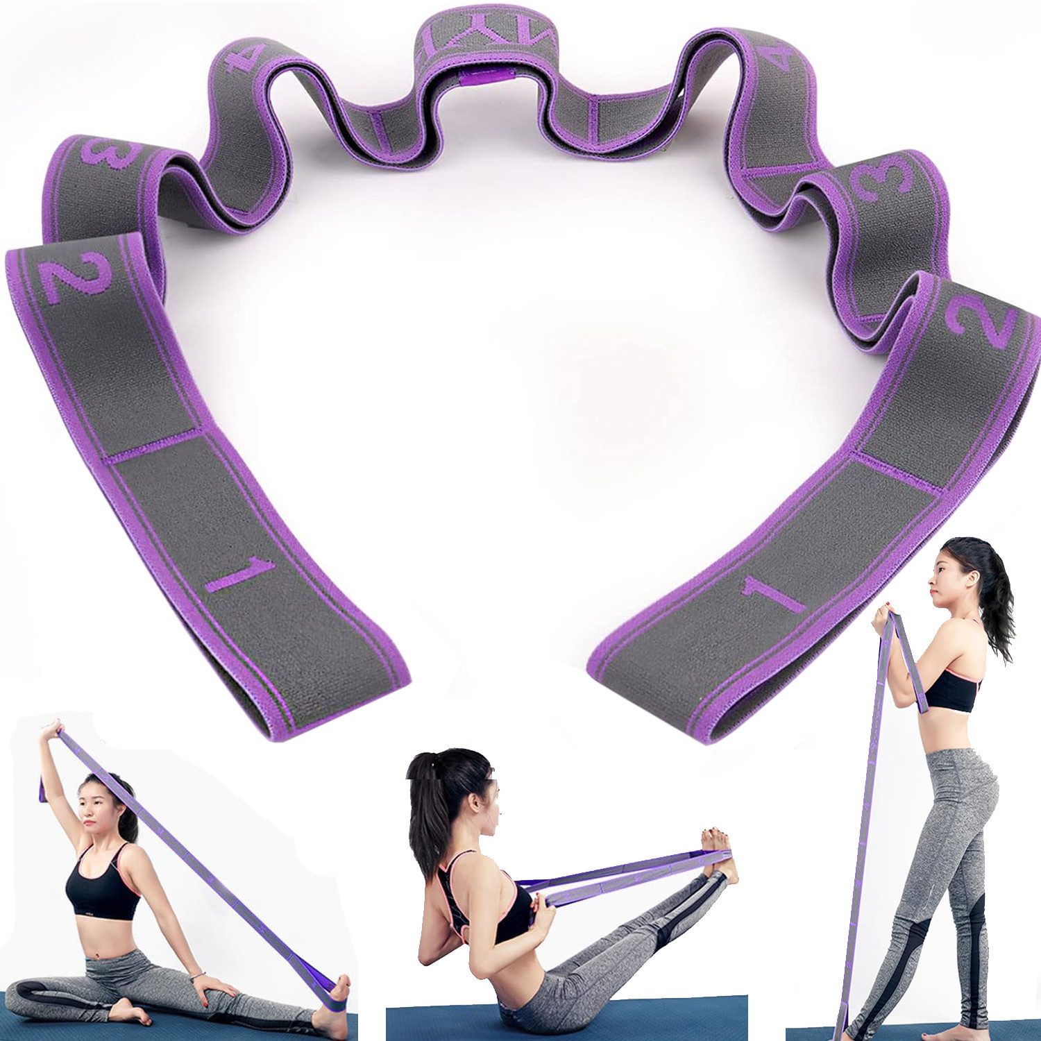 Trainingsbänder Gymnastikbänder Yoga Stretch Gurt, Trainingsband, Fitnessbänder