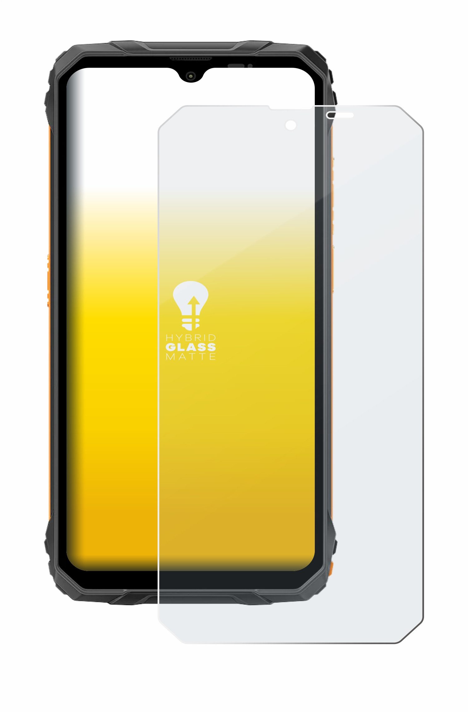 upscreen Displayschutzglas Folie für Blackview Fort 1, Schutzfolie Glas Panzer Display Schutz matt