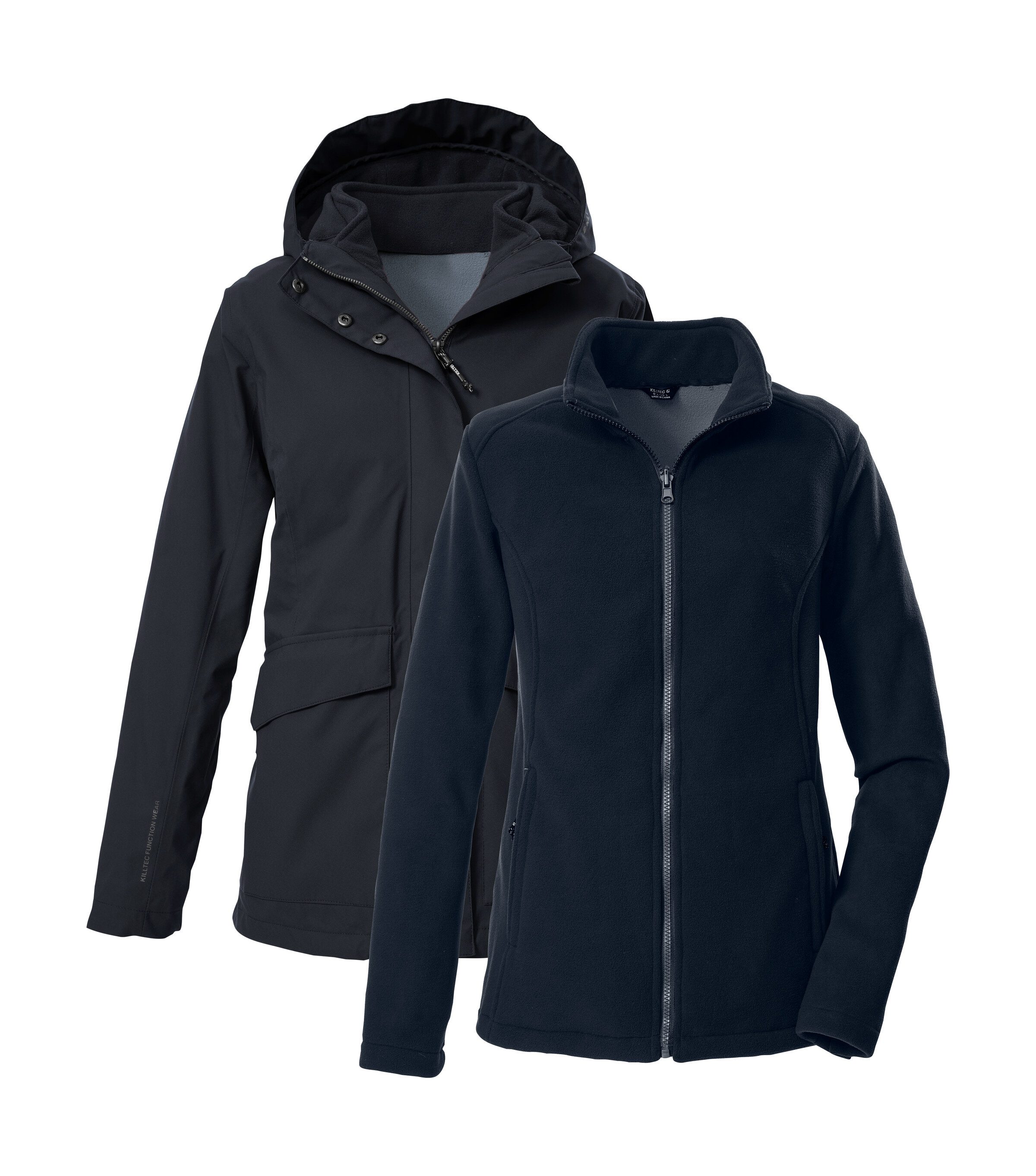 Killtec 3-in-1-Funktionsjacke KOW 189 WMN JCKT 3 in 1 Damenjacke: wasserdicht, atmungsaktiv, Fleece einzippen